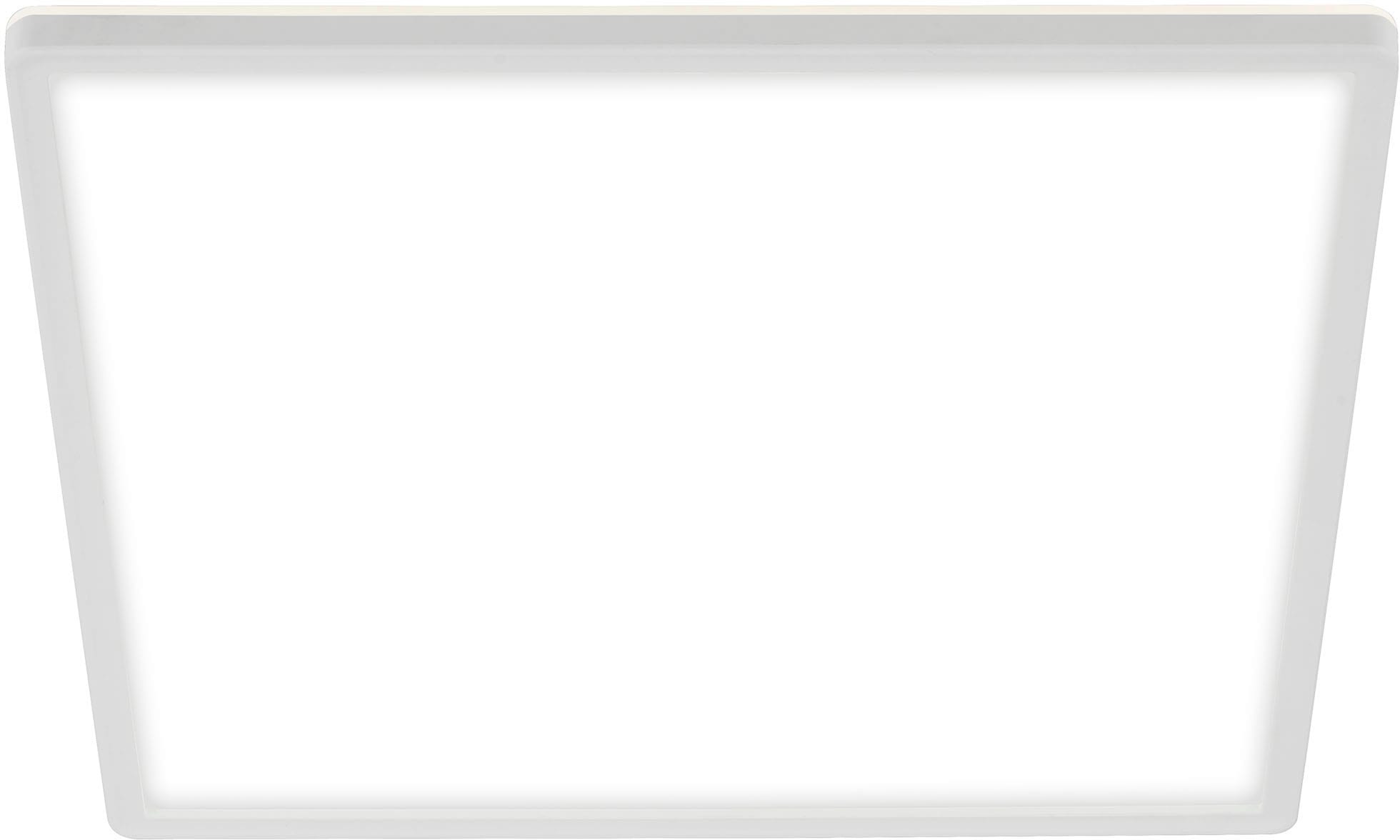 Briloner Leuchten LED Panel »7158416 SLIM«, Leuchtmittel LED-Board | LED fest integriert, Deckenlampe, 42x42x2,9cm, Weiß, 22W, Wohnzimmer, Schlafzimmer, Küche
