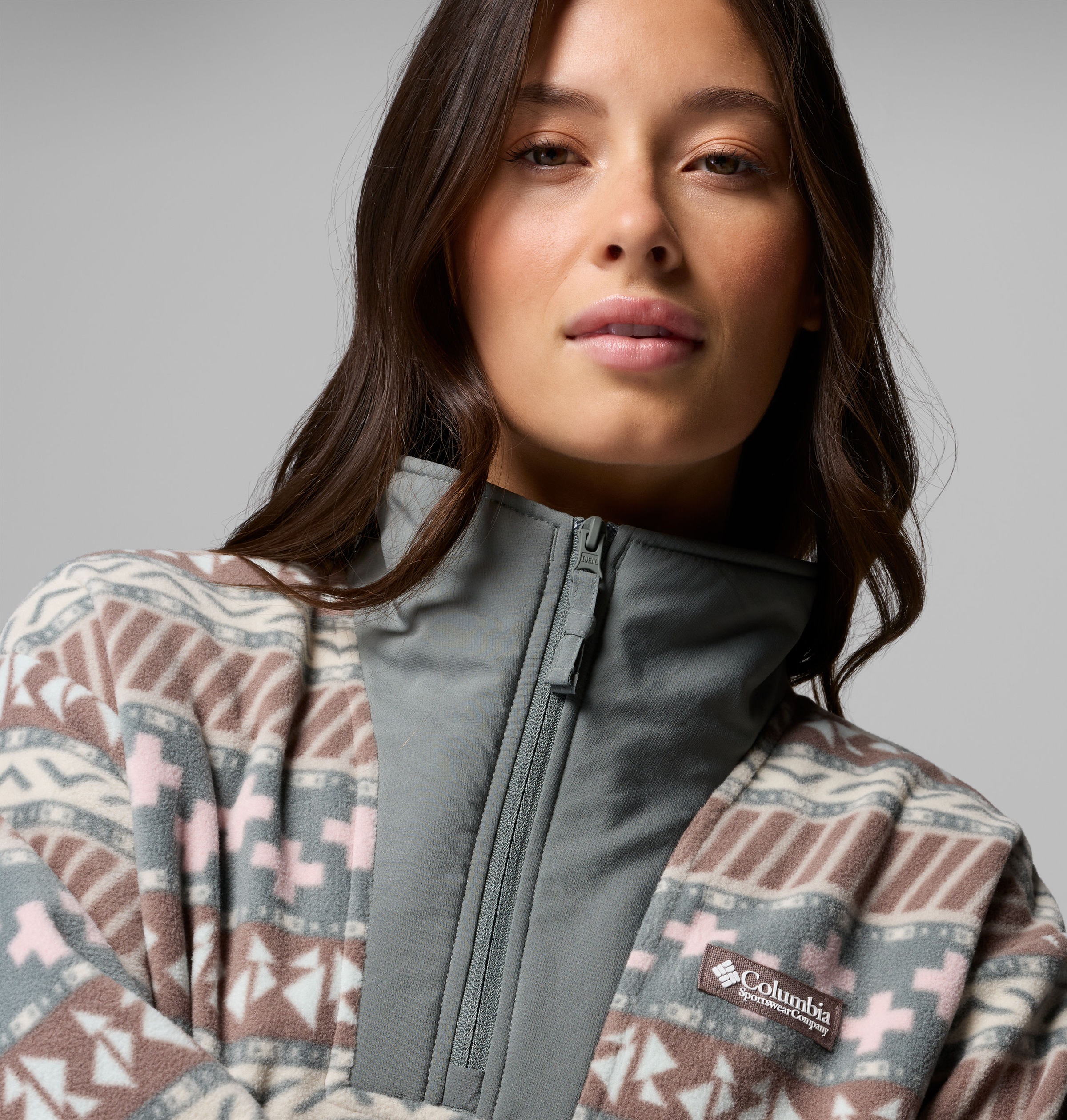 Columbia Fleecepullover »Sequoia Grove II Printed Half Zip«, mit Halbreißverschluss, Langarm-Design, aus Polyester-Fleece
