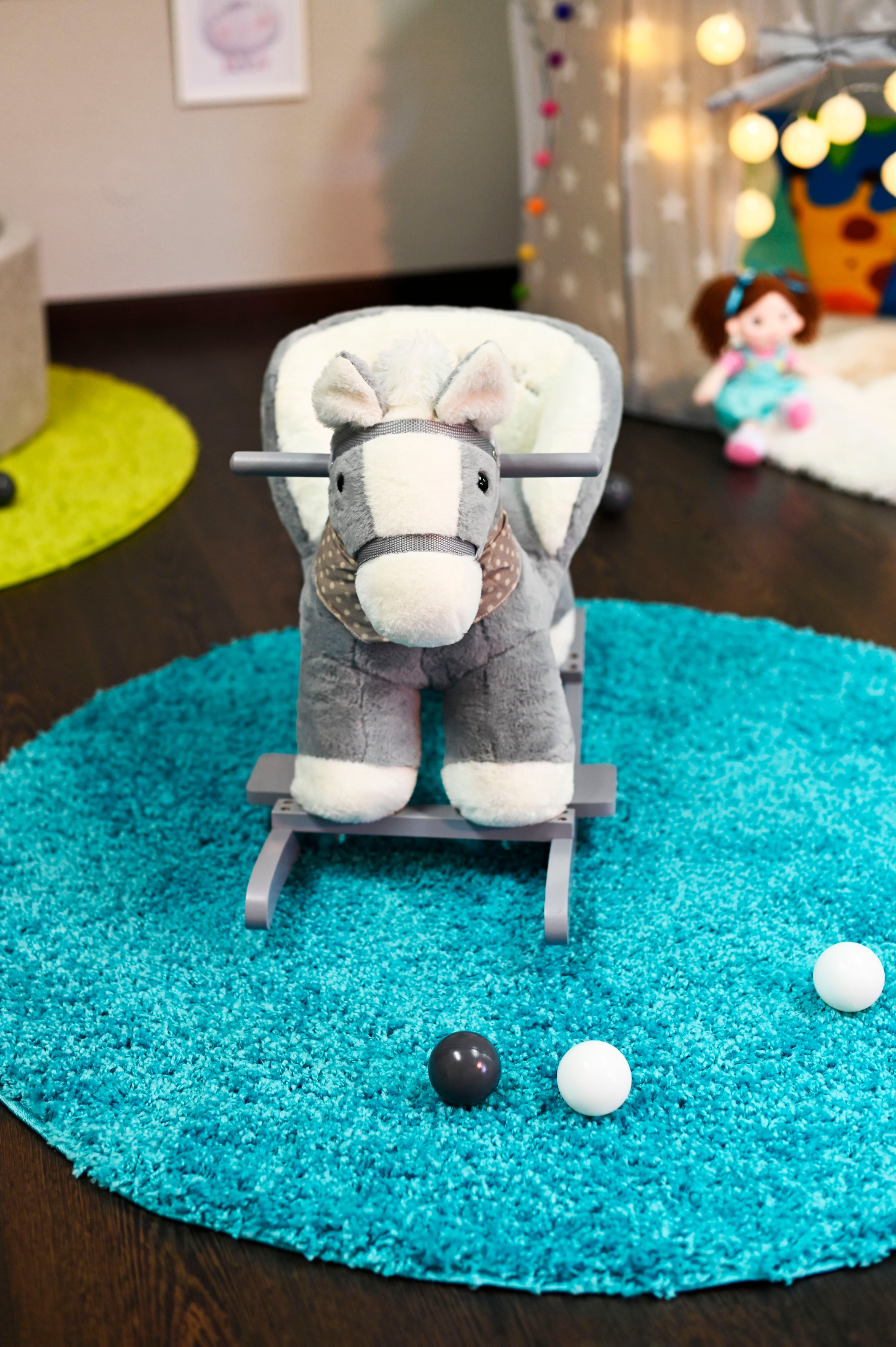 Knorrtoys® Schaukeltier »Pferd grau«