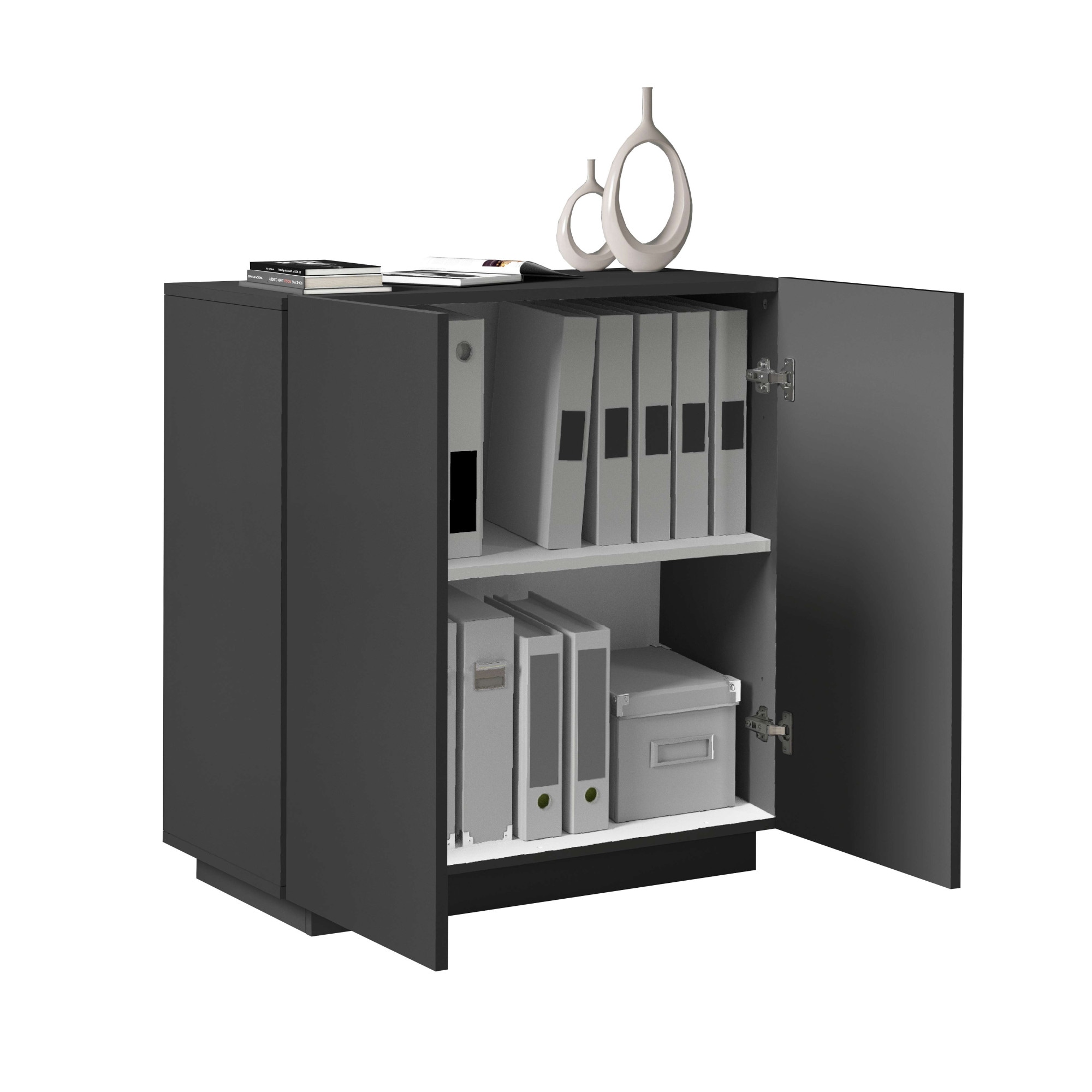 INOSIGN Aktenschrank »Essential, Mehrzweckschrank, Büroschrank mit 2 Türen«, & verstellbaren Einlegeböden, Höhe 86 oder 166 cm, Made in Italy