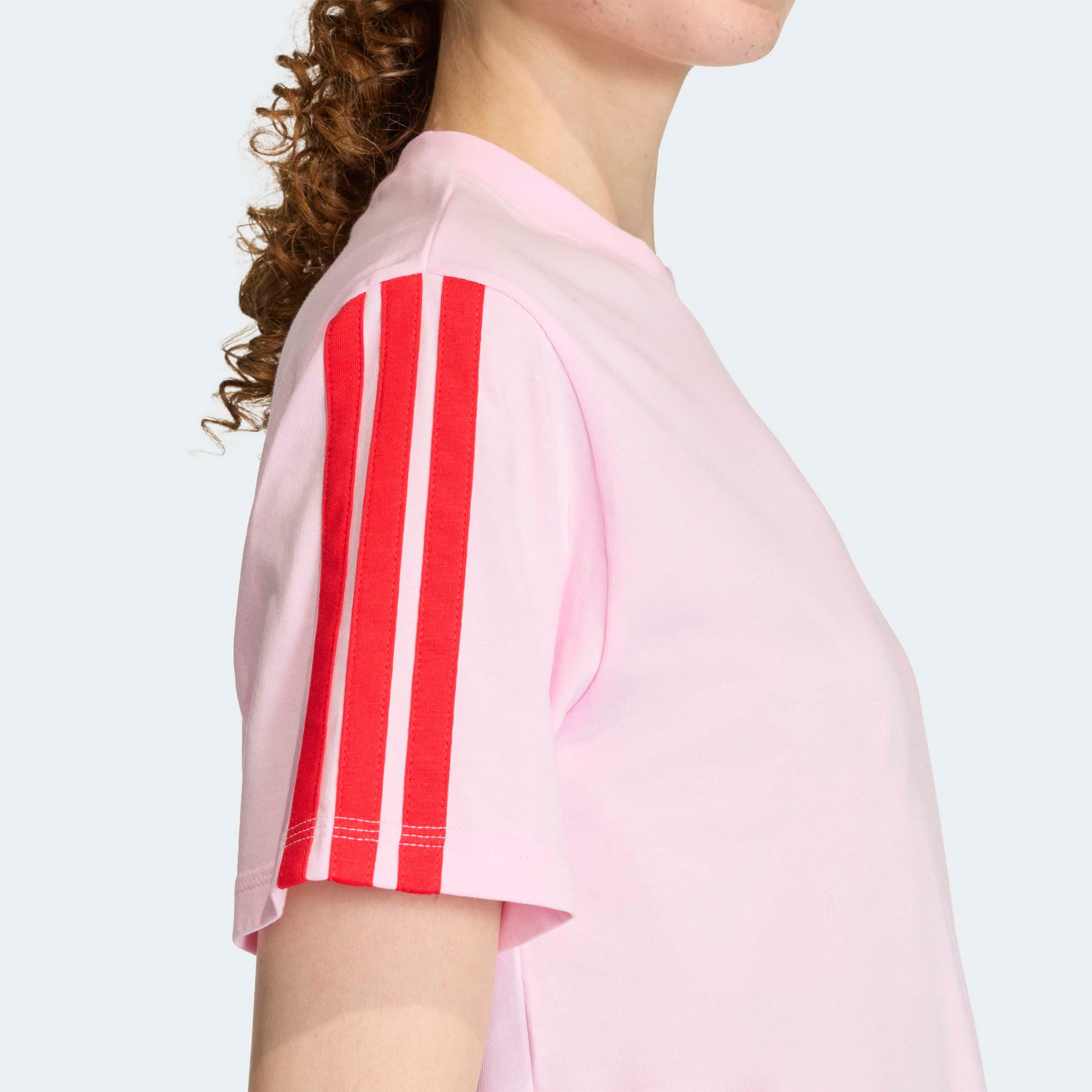 adidas Sportswear T-Shirt »W 3S SJ T B« klassische 3-Streifen an den Ärmeln, ohne Verschluss