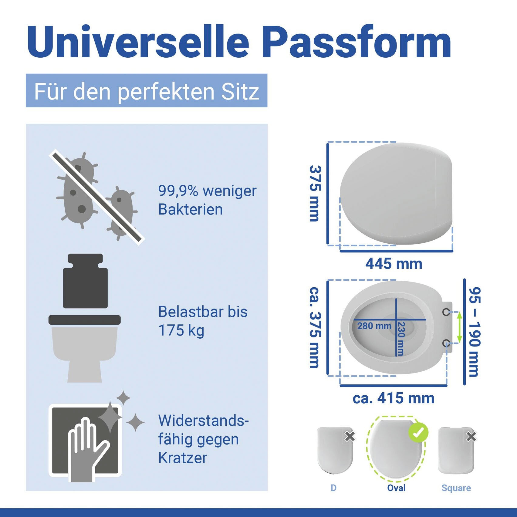 WENKO WC-Sitz »Samos« Mit Absenkautomatik