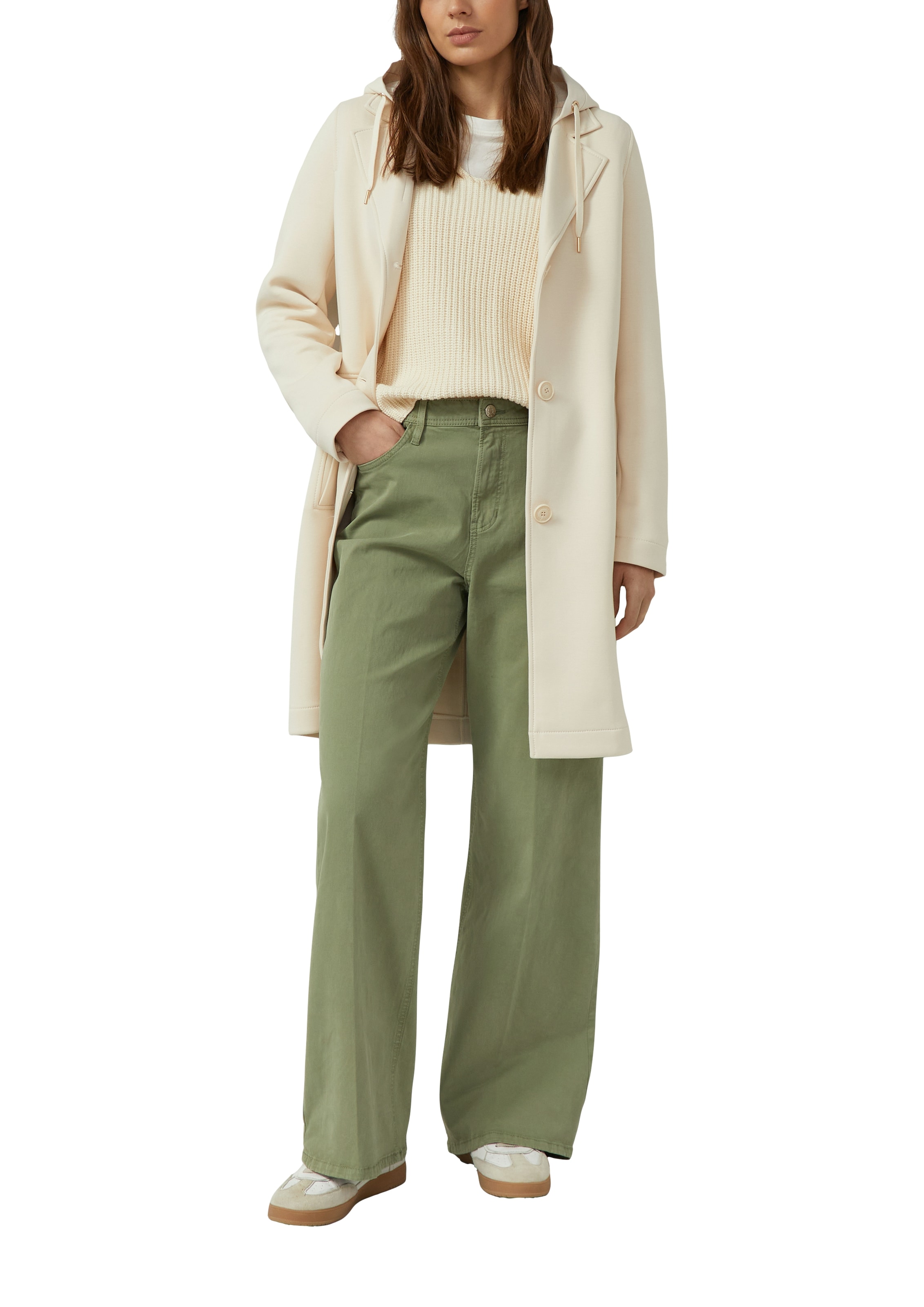 s.Oliver Langmantel mit Kapuze und Kordezug