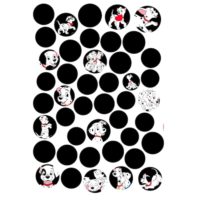 Komar Wandtattoo »101 Dalmatiner Dots«, (44 St.), 50x70 cm (Breite x Höhe), selbstklebendes  Wandtattoo online kaufen | mit 3 Jahren XXL Garantie