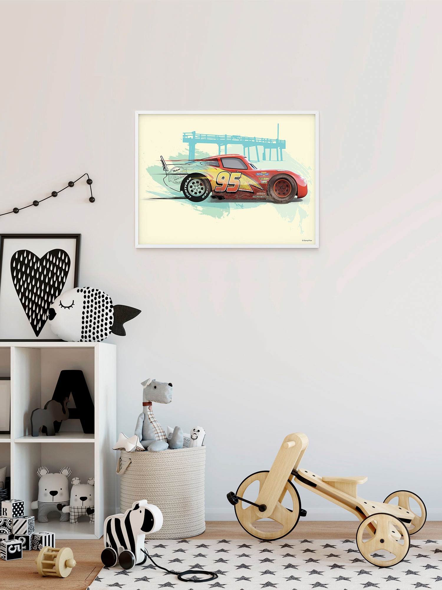 Komar Wandbild »Cars Lightning McQueen«, (1 St.), Kinderzimmer, Schlafzimmer, Wohnzimmer