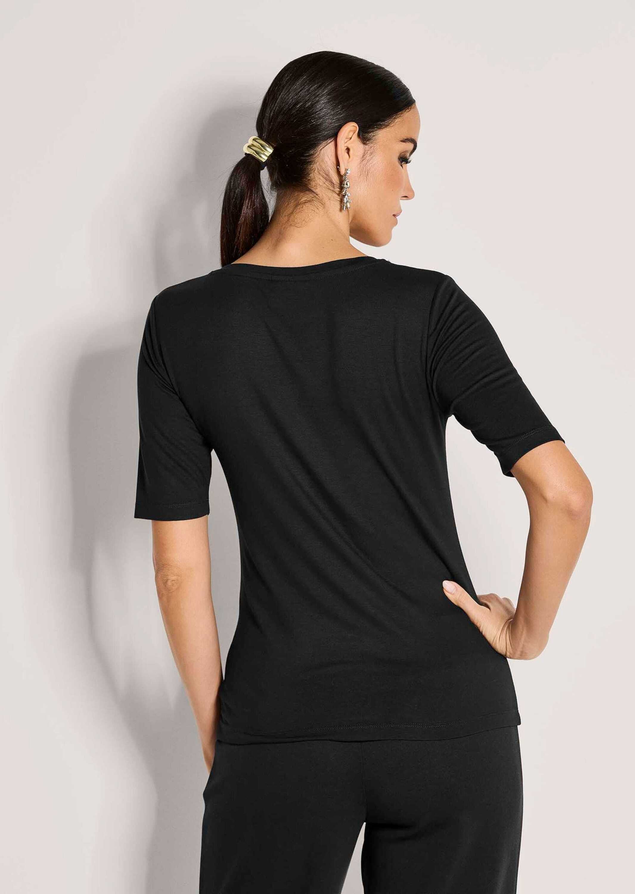 MADELEINE Kurzarmshirt »Shirt Elegantes Oberteil mit Schmucksteinen«