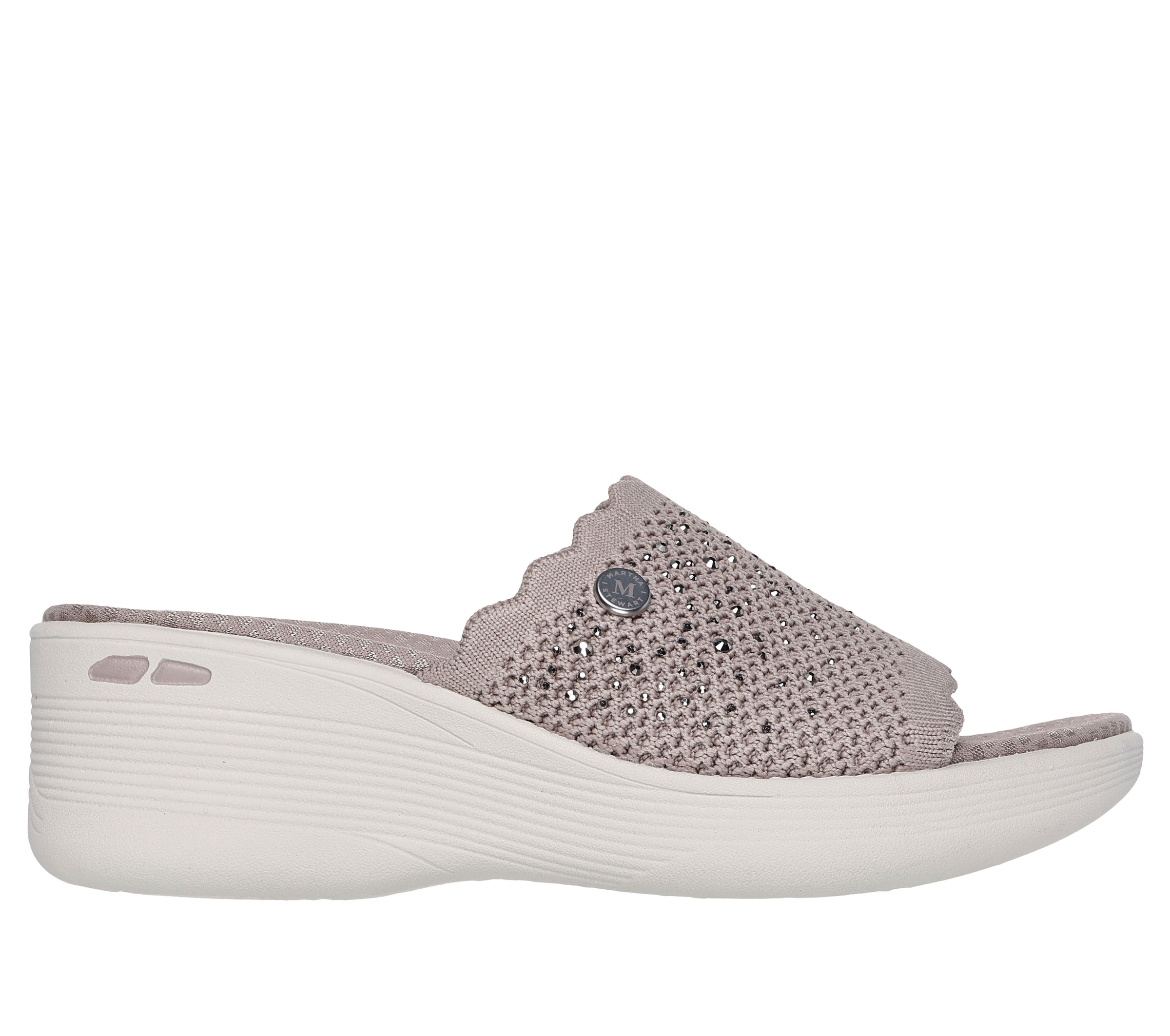 Skechers Pantolette »PIER-LITE-LIGHT ESSENCE«  Sommerschuh, Strandschuh mit Luxe Foam und Glitzerdetails