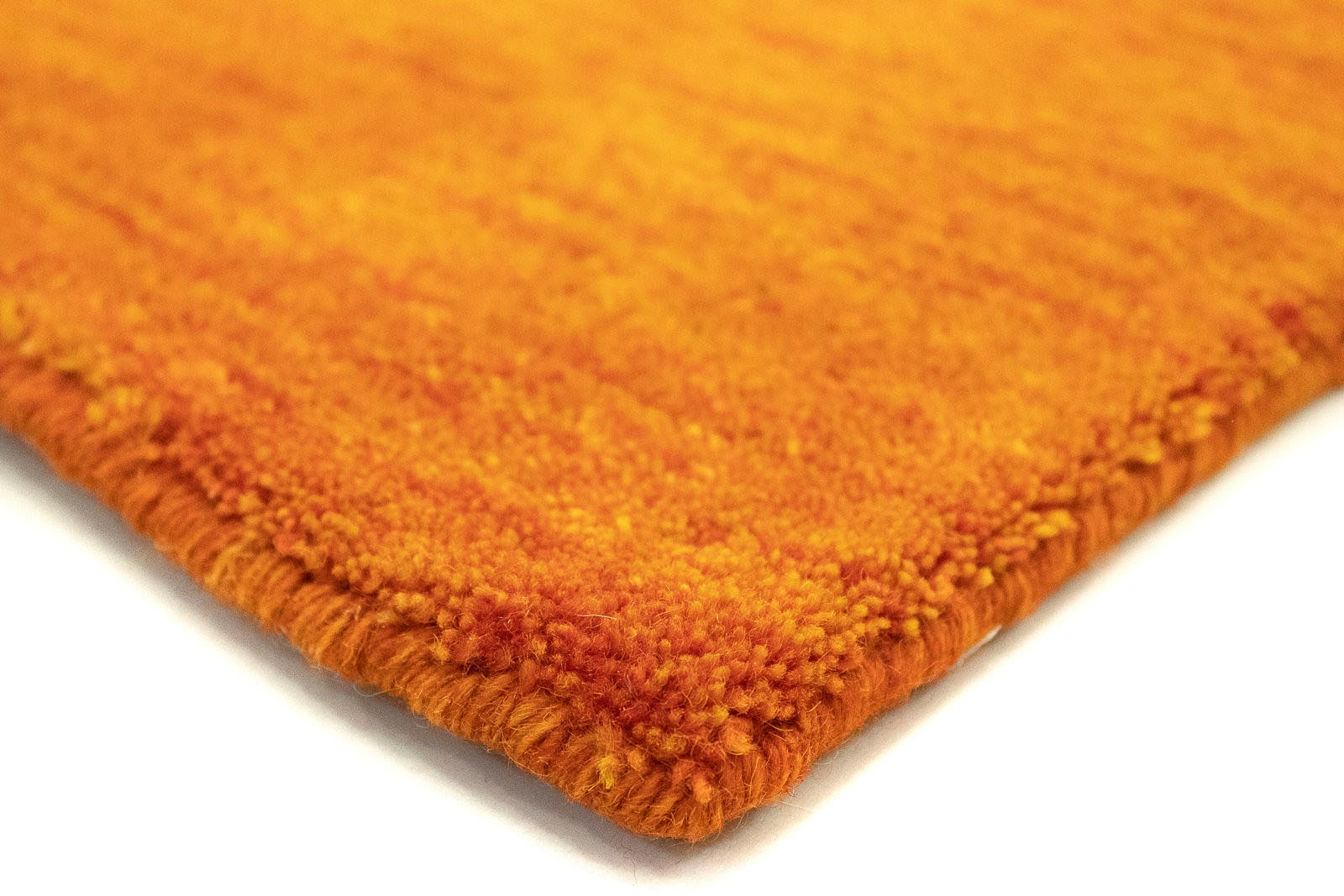 morgenland Wollteppich »Uni - Gabbeh Teppich - Softy«, rechteckig, 1,6 mm Höhe, Gabbeh Optik, Uni Farben, reine Wolle, sehr weicher Flor, Wohnzimmer