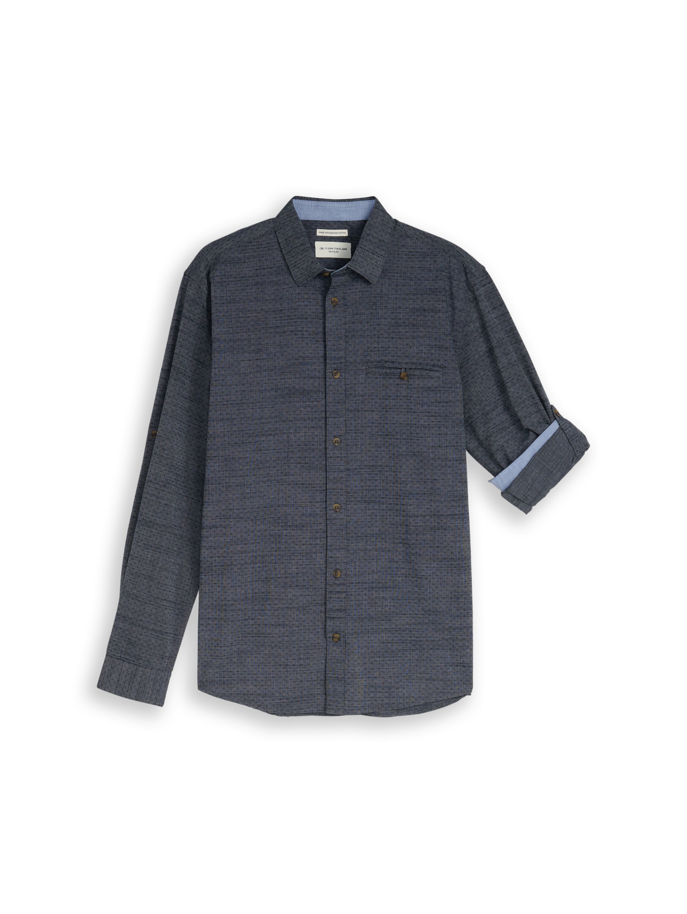 TOM TAILOR Langarmhemd mit Brust Tasche