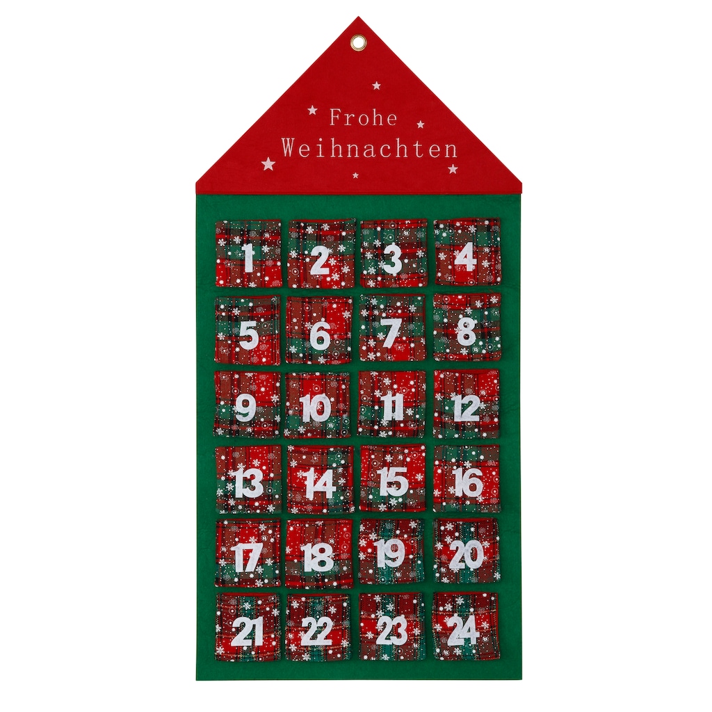 my home befüllbarer Adventskalender »Haus, Weihnachtsdeko«, ab 6 Jahren