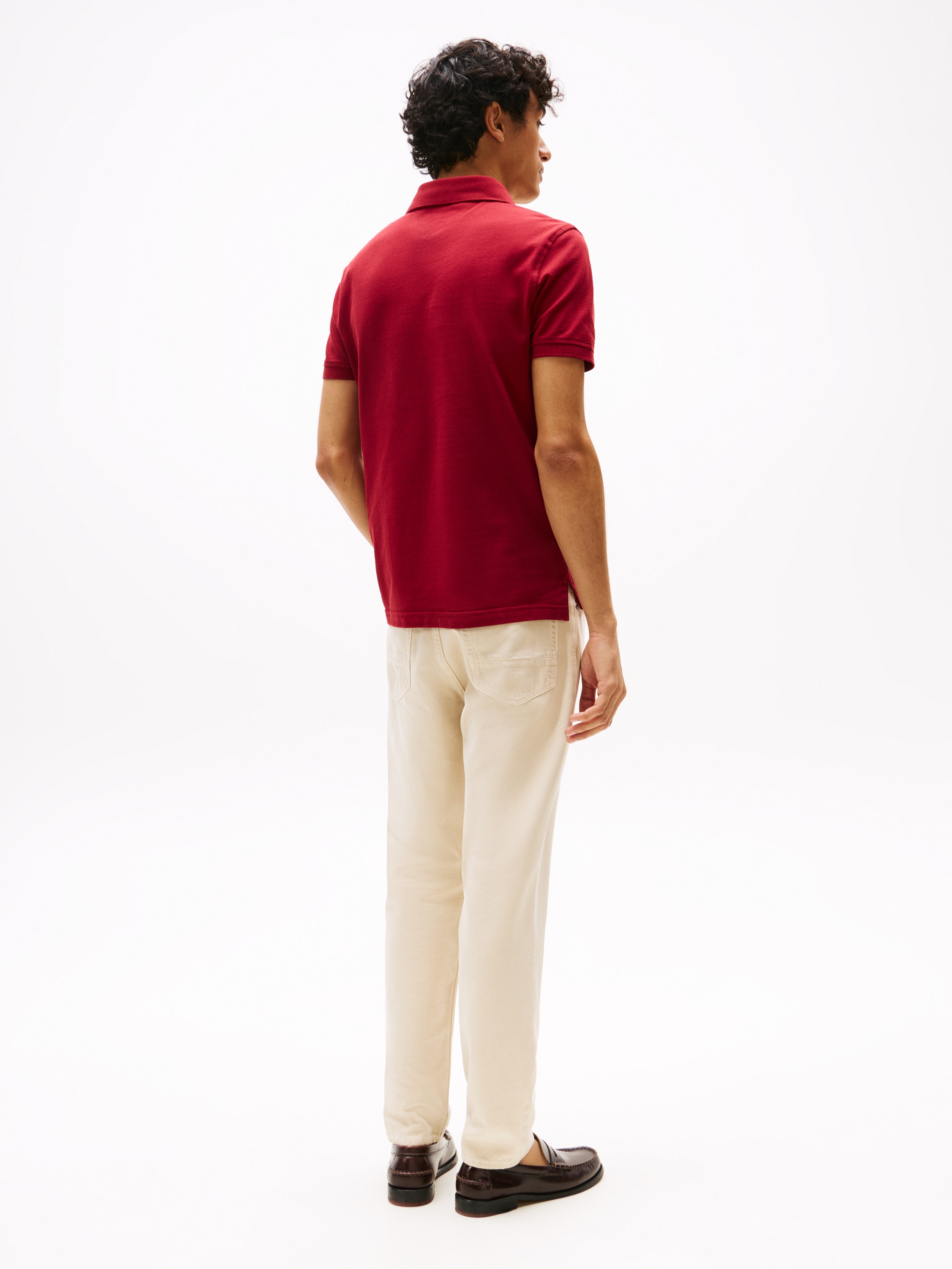 Tommy Hilfiger Poloshirt »1985 SLIM POLO«, Markenstickerei, aus Baumwoll-Piqué