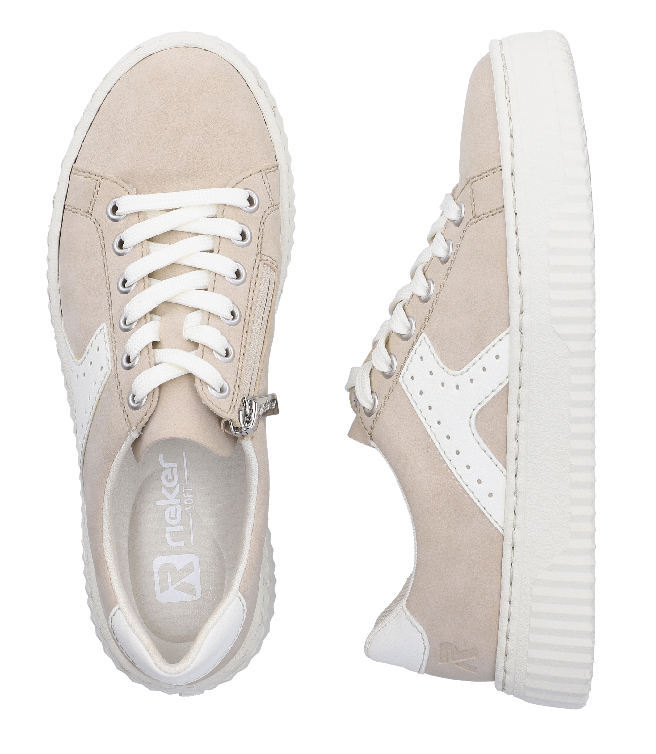 Rieker Plateausneaker  Schnürschuh, Halbschuh, Freizeitsneaker mit modischer Plateausohle