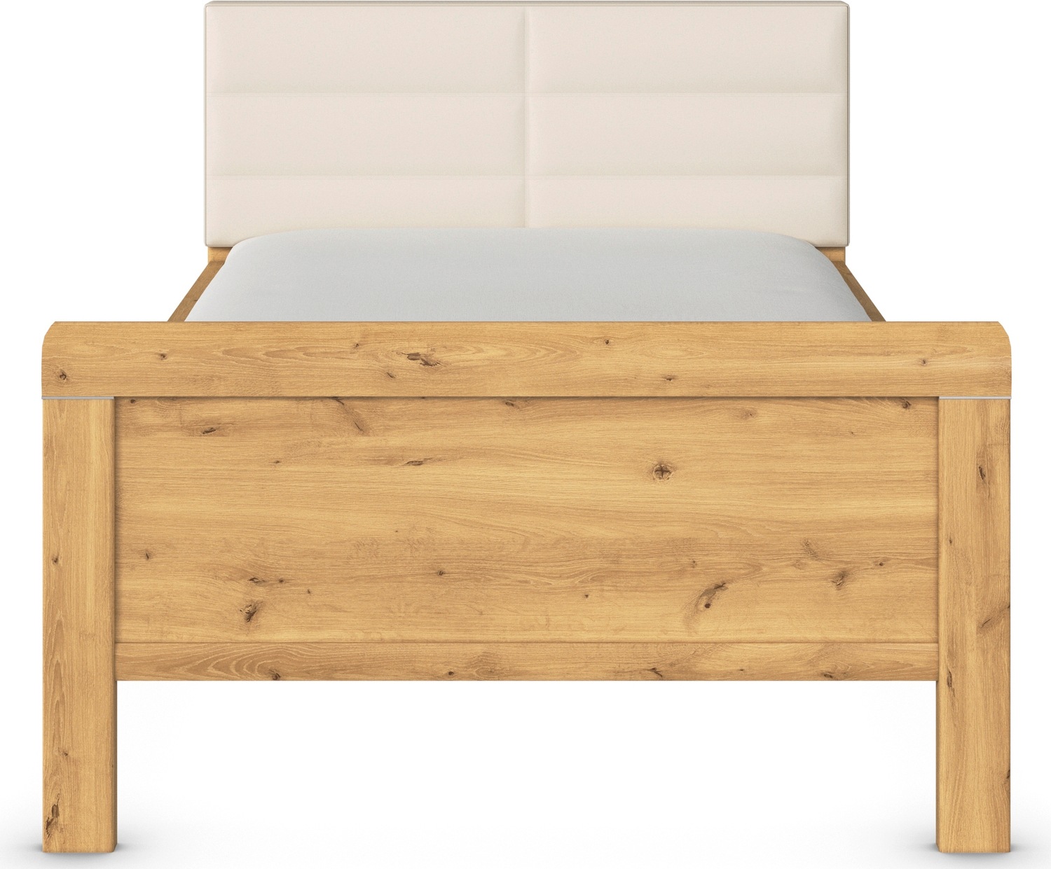 rauch Bett »Bett Einzelbett Stollenbett EVELYN«, in Komforthöhe mit Polsterkopfteil in elegantem Stil MADE IN GERMANY