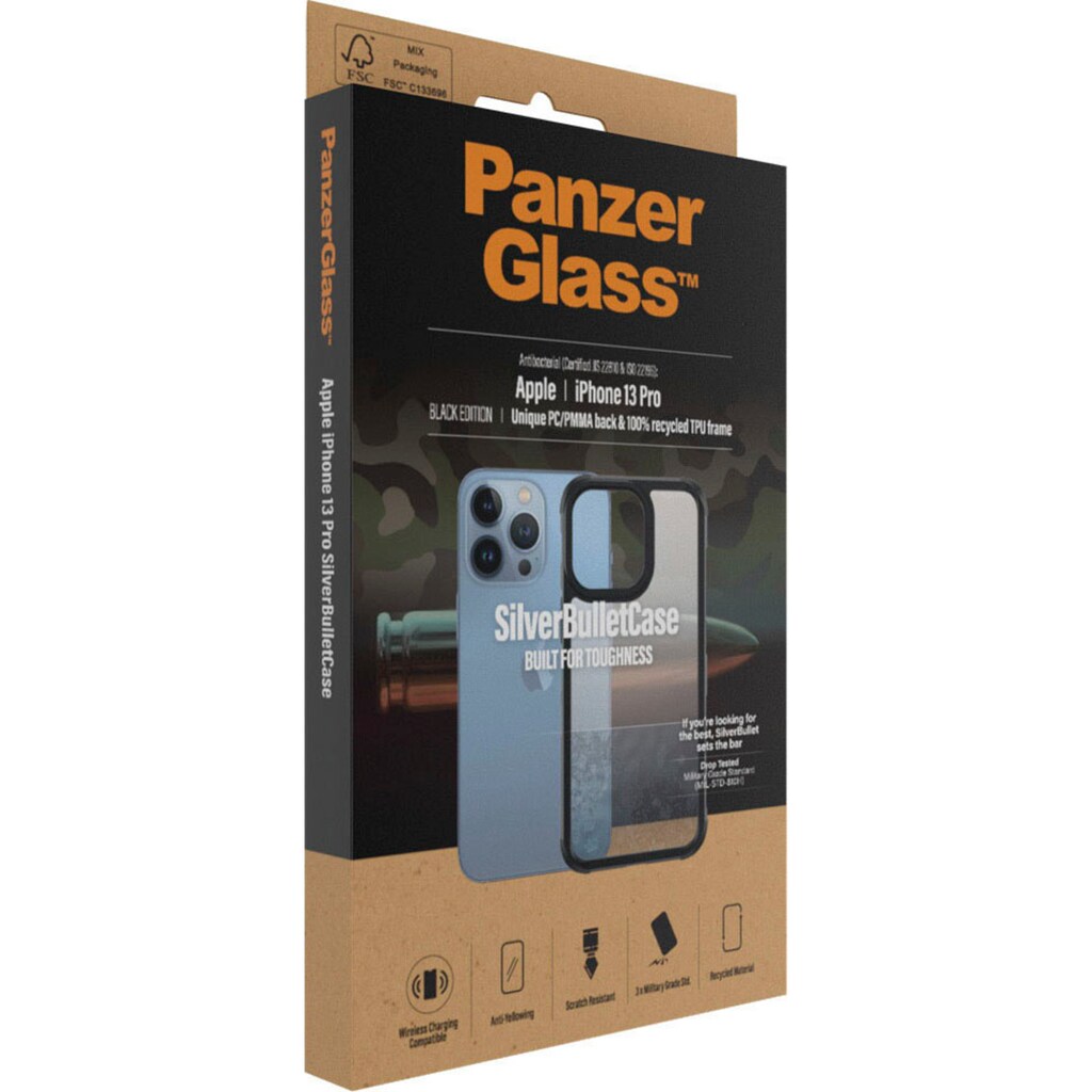 PanzerGlass Smartphone-Hülle »SilverBullet Case iPhone 13 Pro«, iPhone 13 Pro, 15,5 cm (6,1 Zoll)