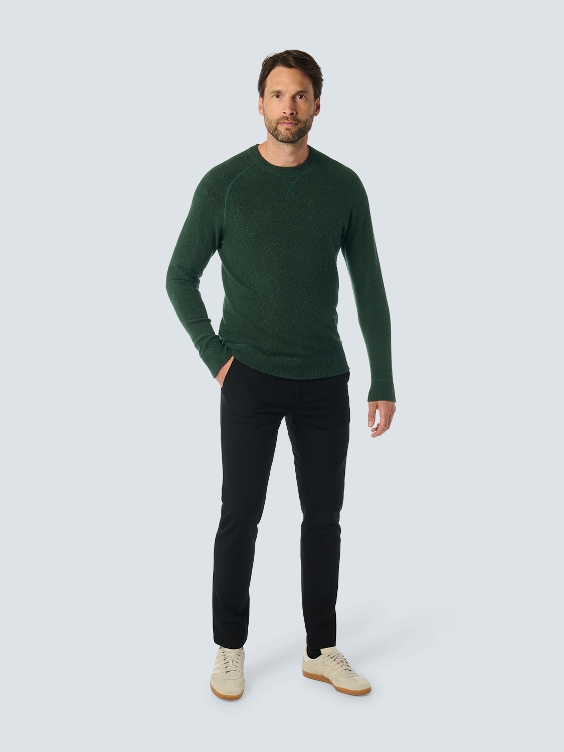 NO EXCESS Strickpullover in melierter Optik