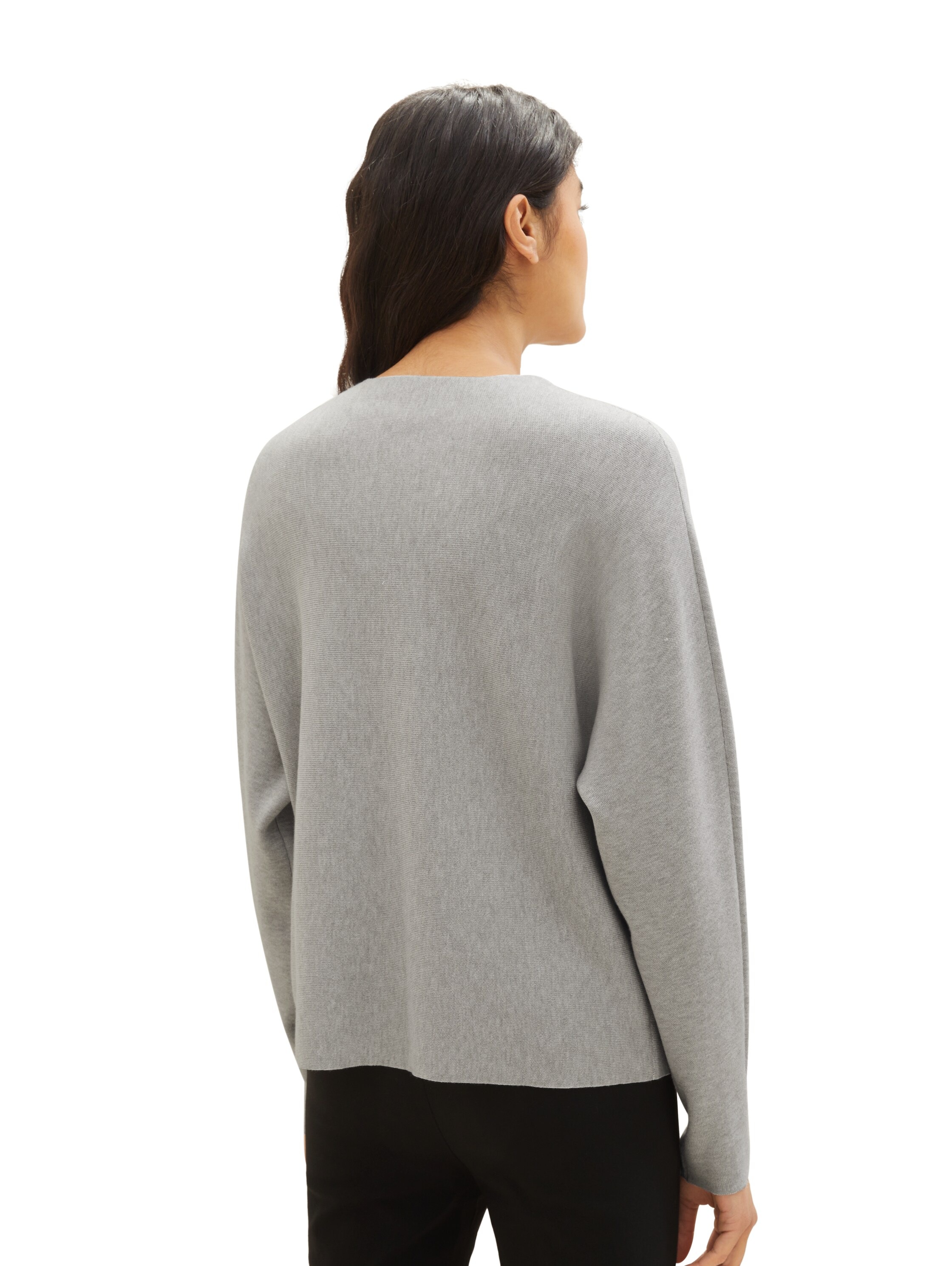 TOM TAILOR Denim Rundhalspullover, unifarben