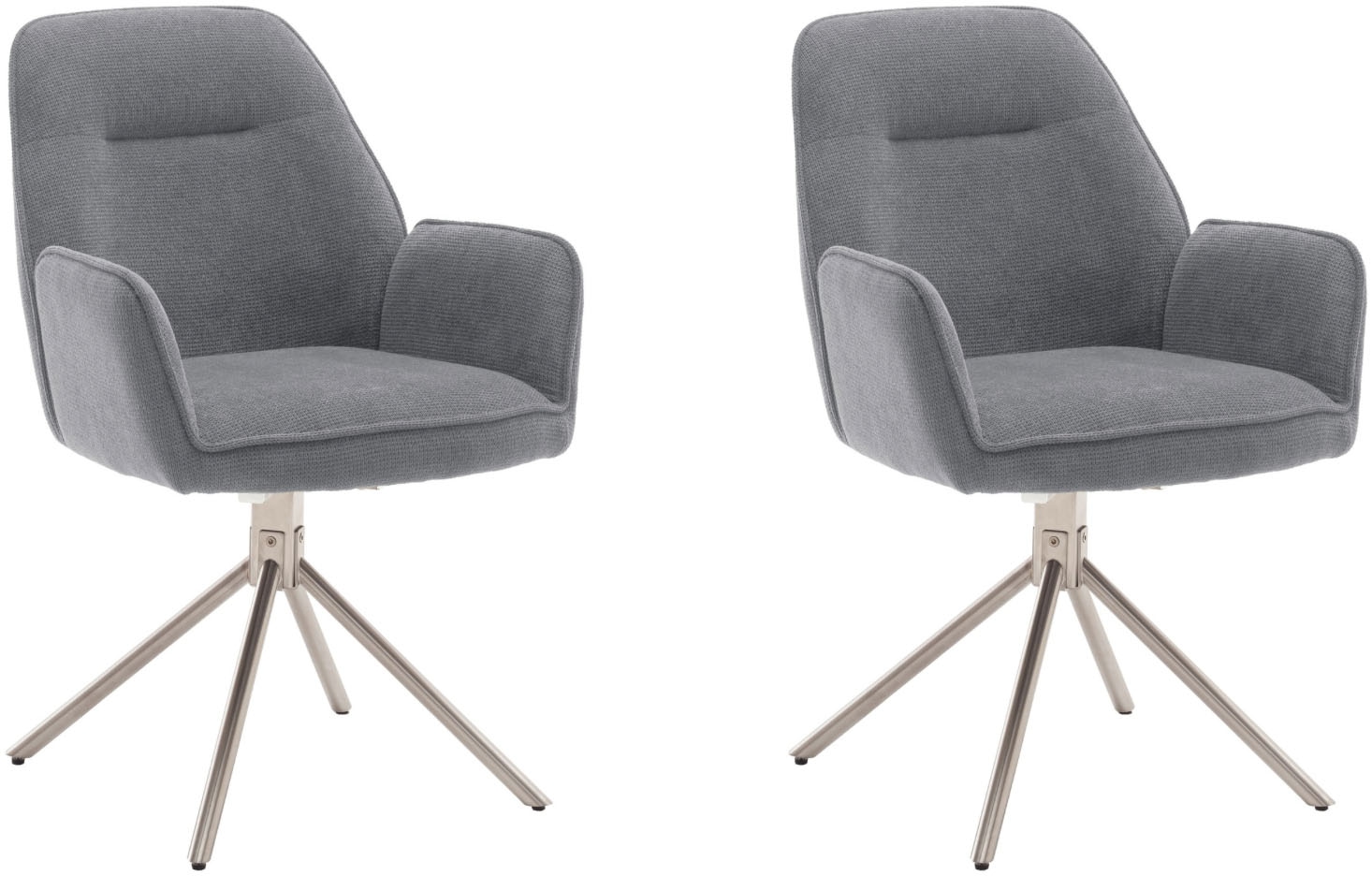 MCA furniture 4-Fußstuhl (Set) 2 Stk.180° drehbar