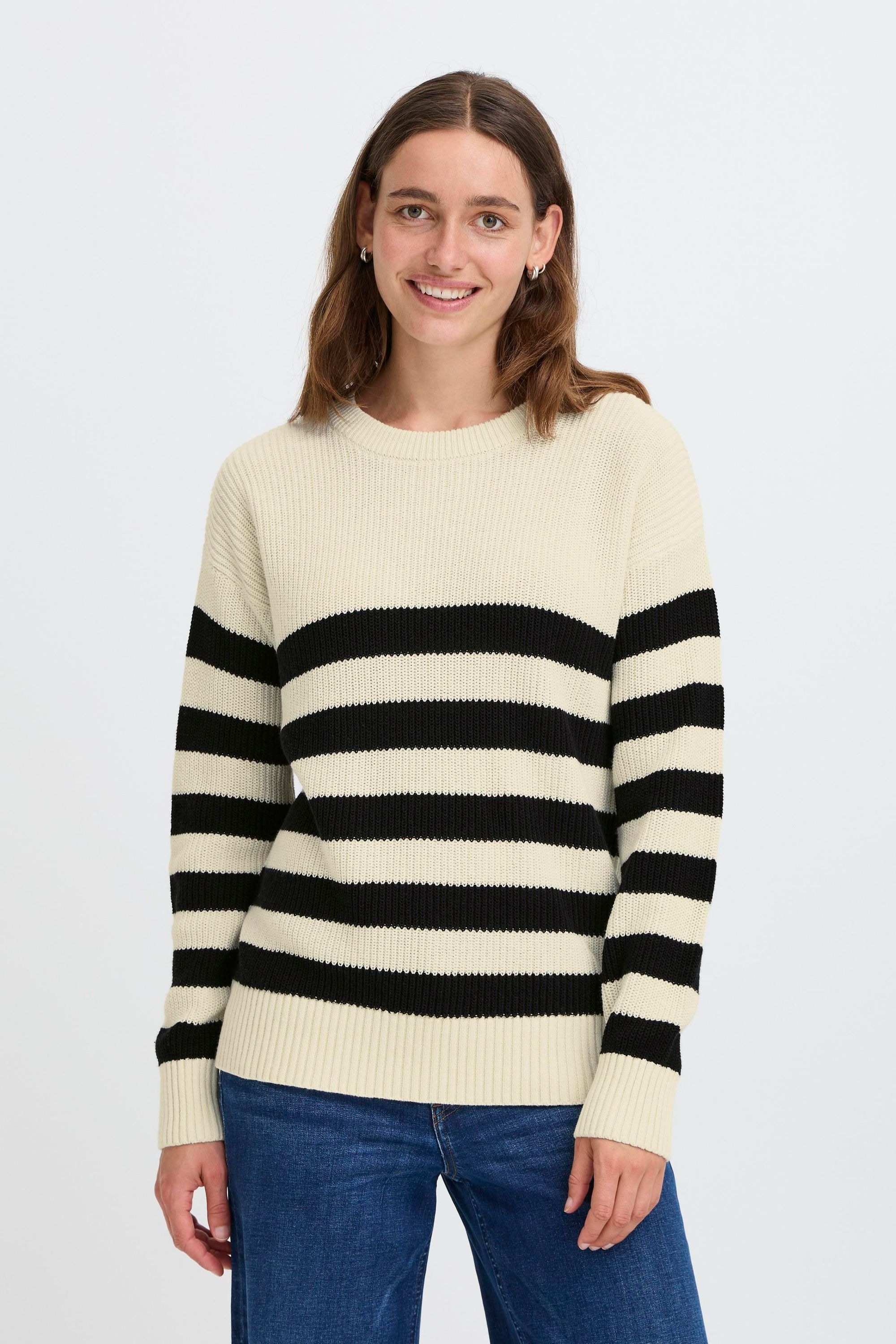 OXMO Strickfleece-Pullover »Strickpullover OXKAVINA«
