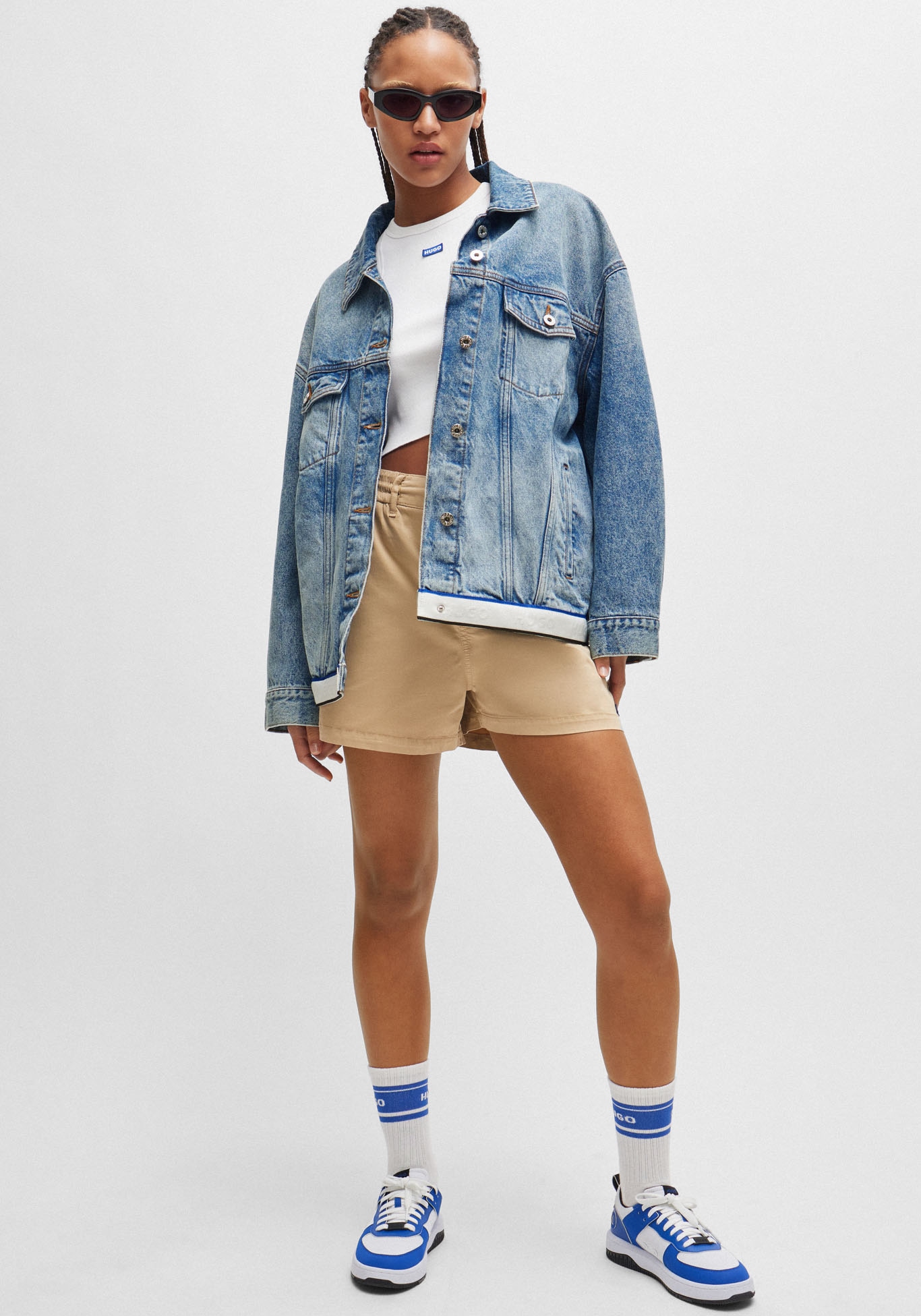 HUGO Blue Tanktop »Baby Tank«, Cropped-Form