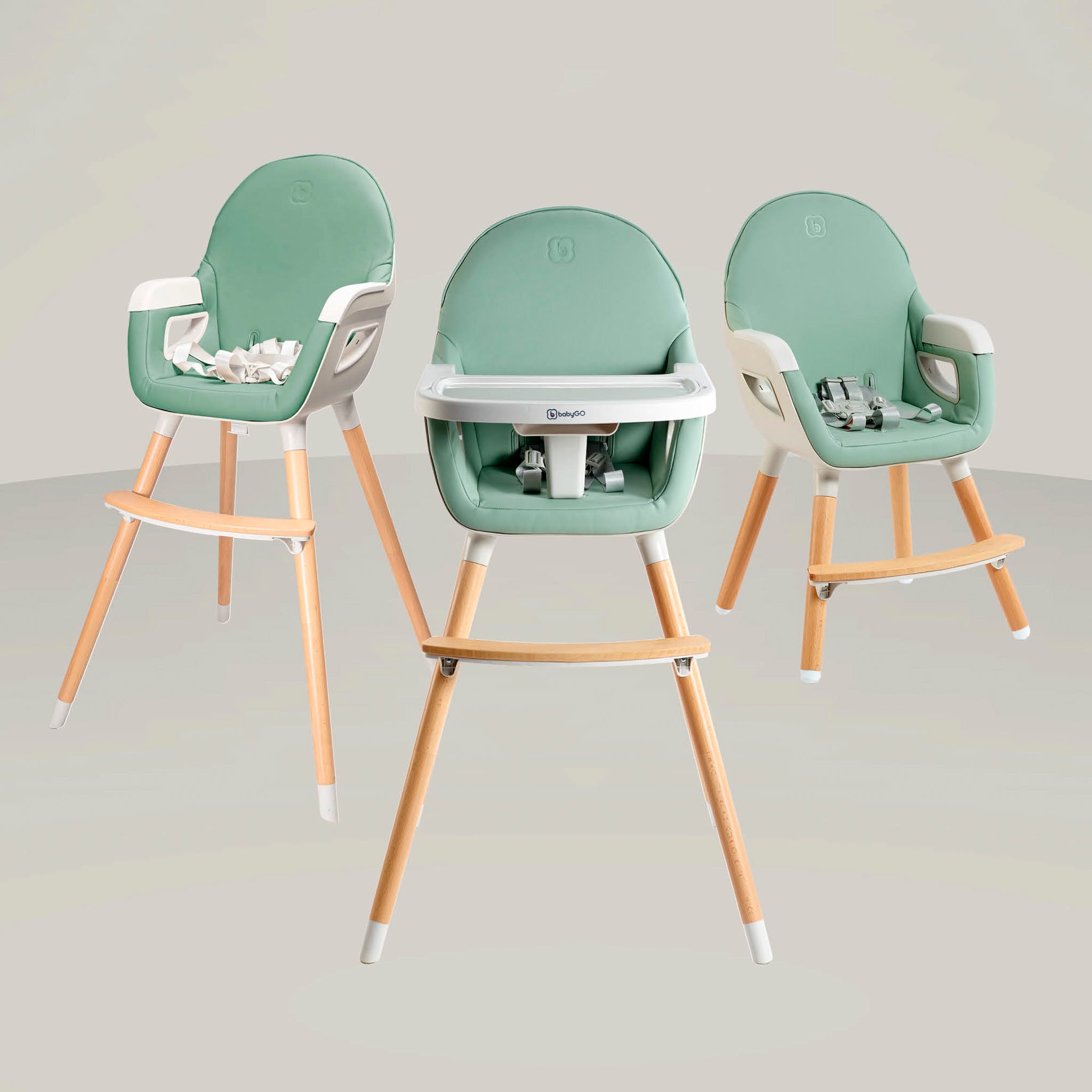 BabyGo Hochstuhl »Scandi - wood«
