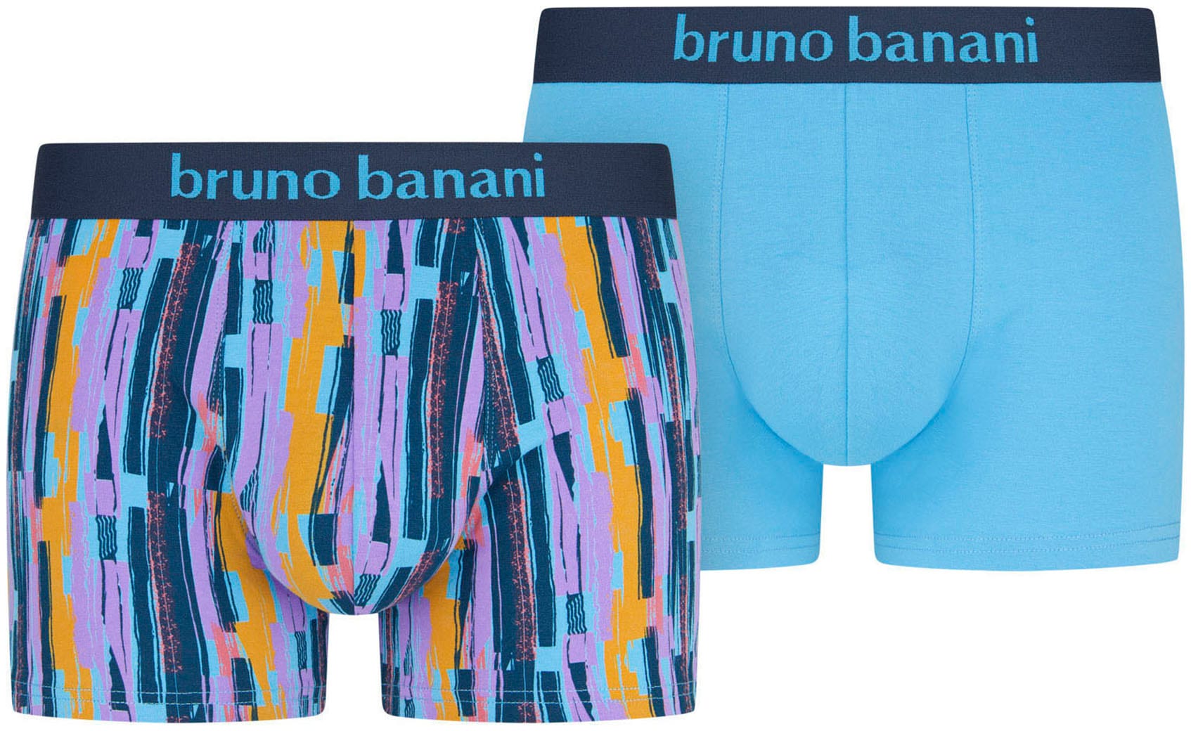 Bruno Banani Boxershorts »Retro Pants«, (2er Pack), mit stylischen Mustern