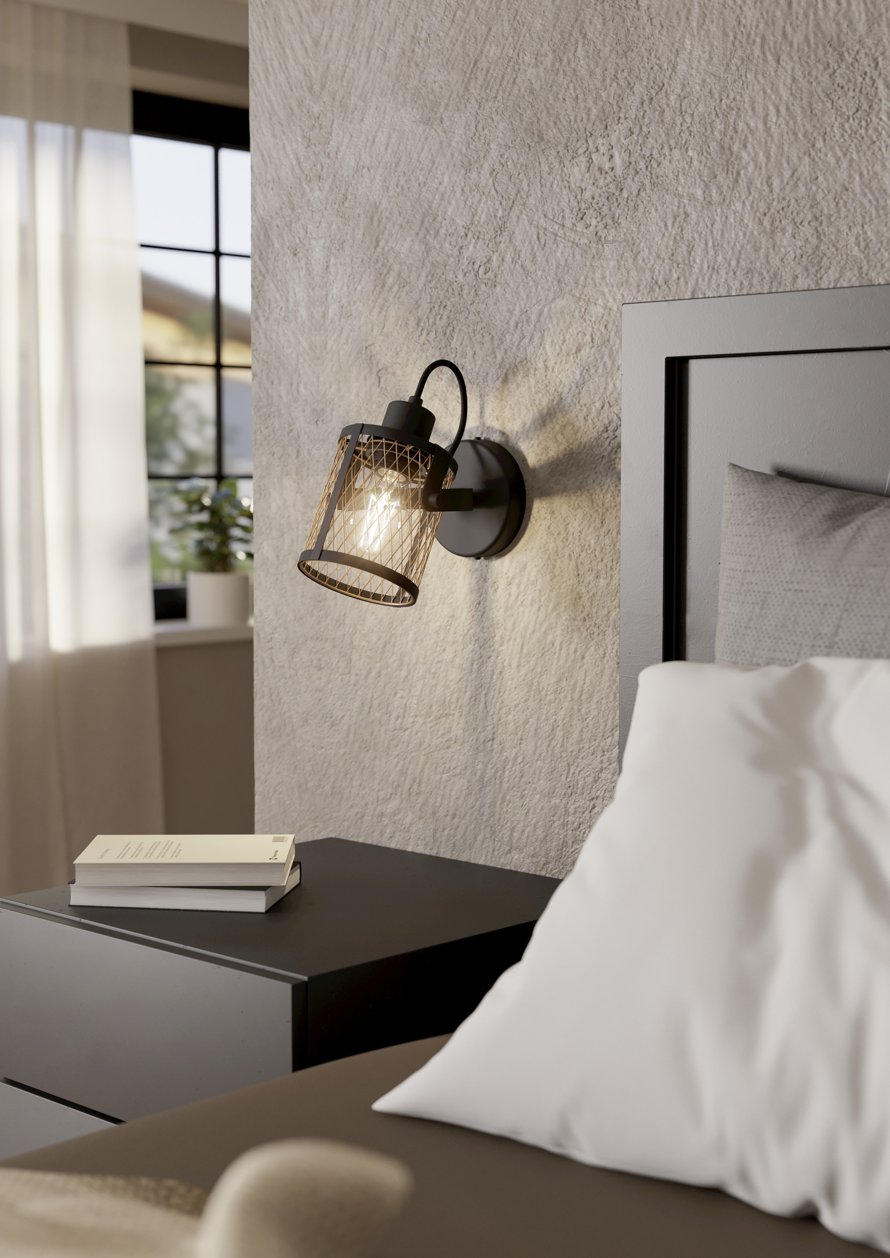 EGLO Deckenspot »DELLOW Spotlampe - Stahl - E27 - 1X40W - IP20« E27 1 Stk. Wandlampe, Wandleuchte, schwenkbarer Strahler, L18 x B11 x H20 cm