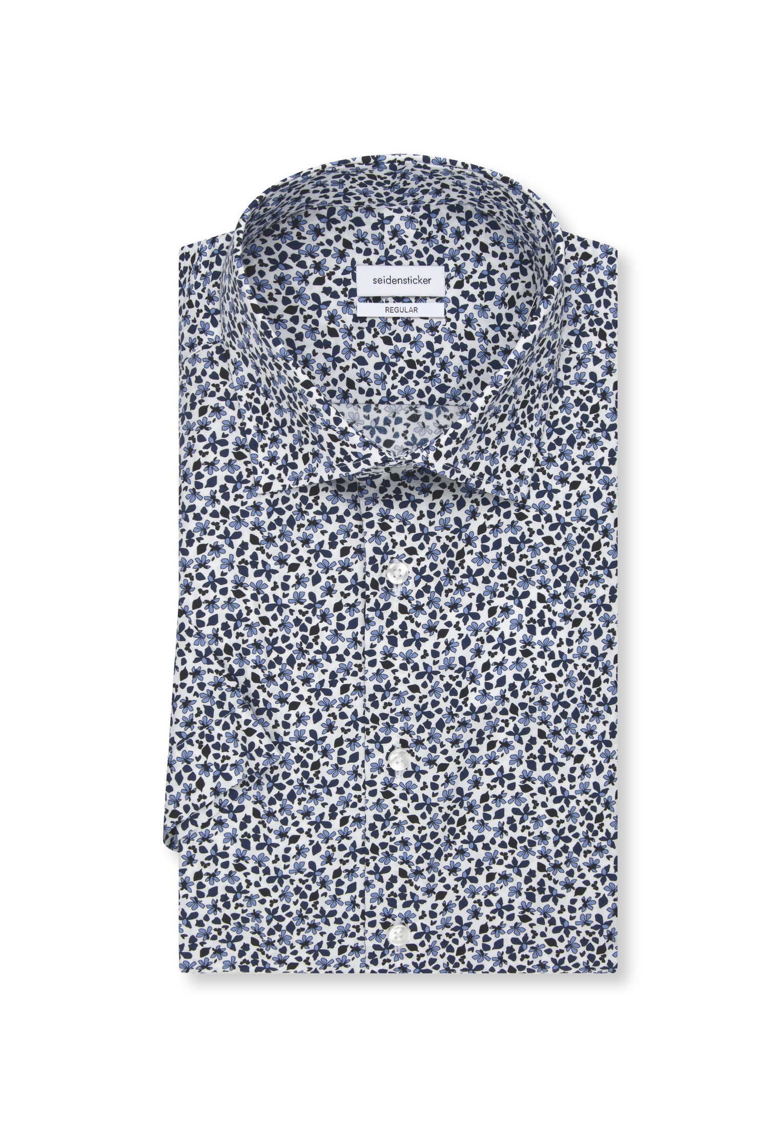 seidensticker Businesshemd »Regular« Regular 1/2 Kentkragen Druck