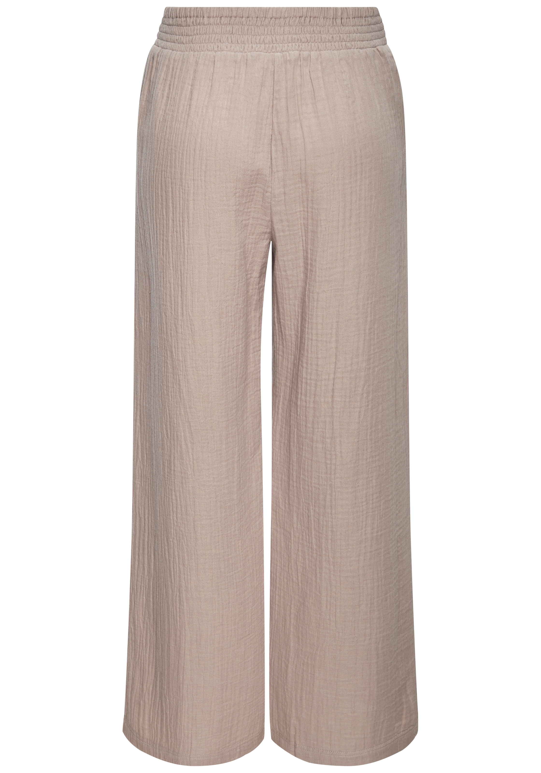 Beachtime Schlupfhose  aus Musselinware, Strandhose mit Gummibund
