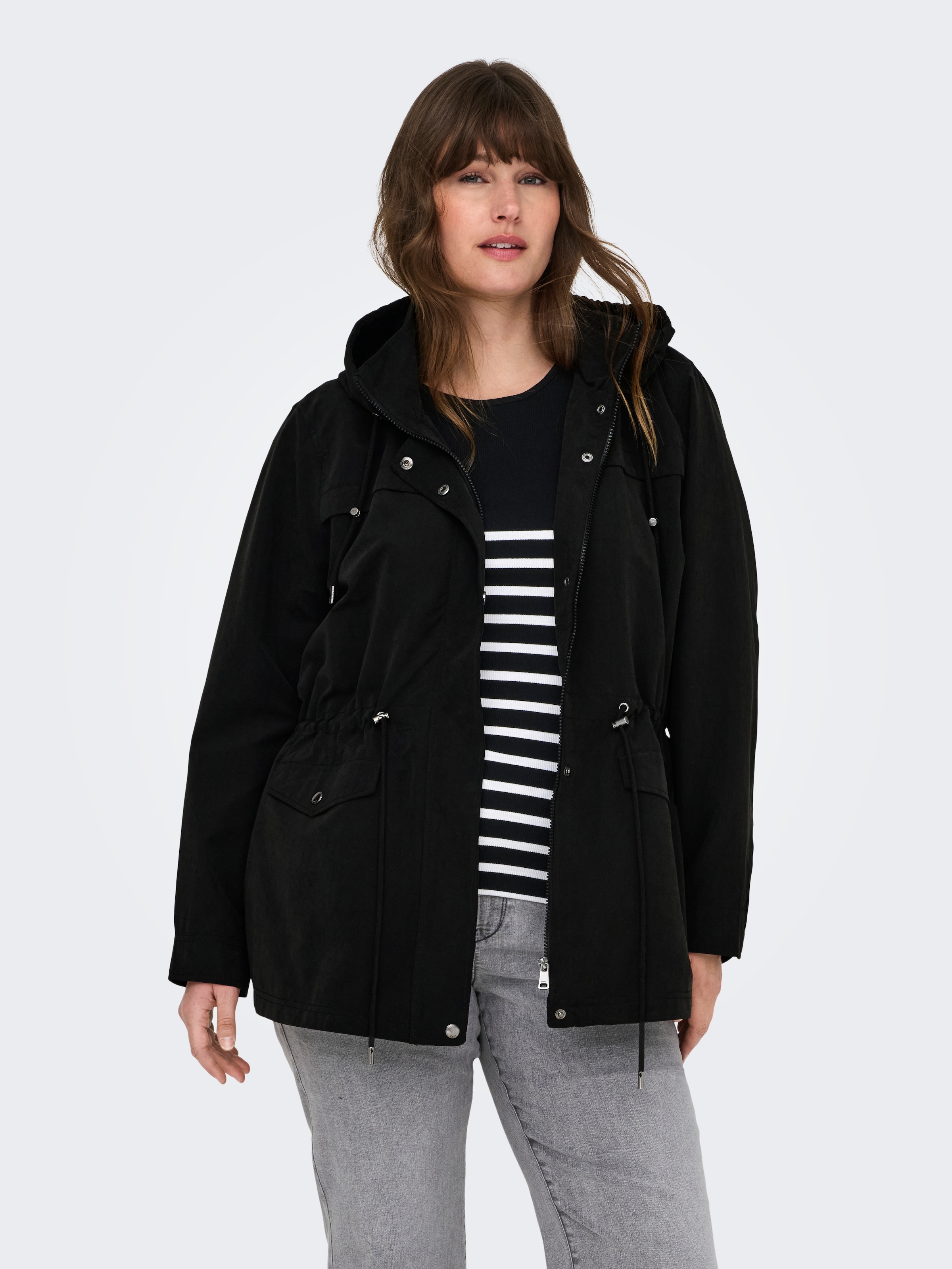 ONLY CARMAKOMA Parka »CARNEWSTARLINE SPRING JACKET CC OTW«, mit Kapuze