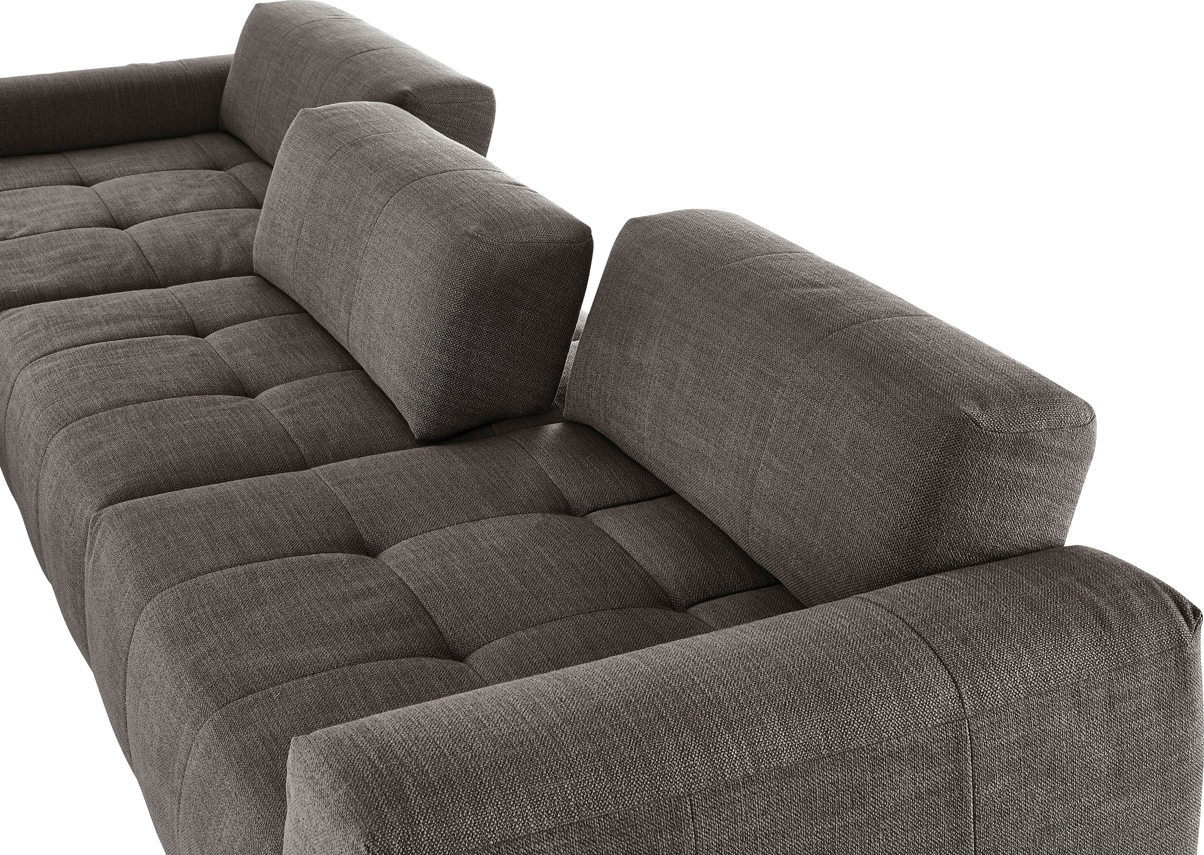 3C Candy Ecksofa »Yoshy mit Komfortfunktionen, modern und bequem, L-Form« Zwei verschiedene Sitztiefen durch verstellbare Rückenlehne