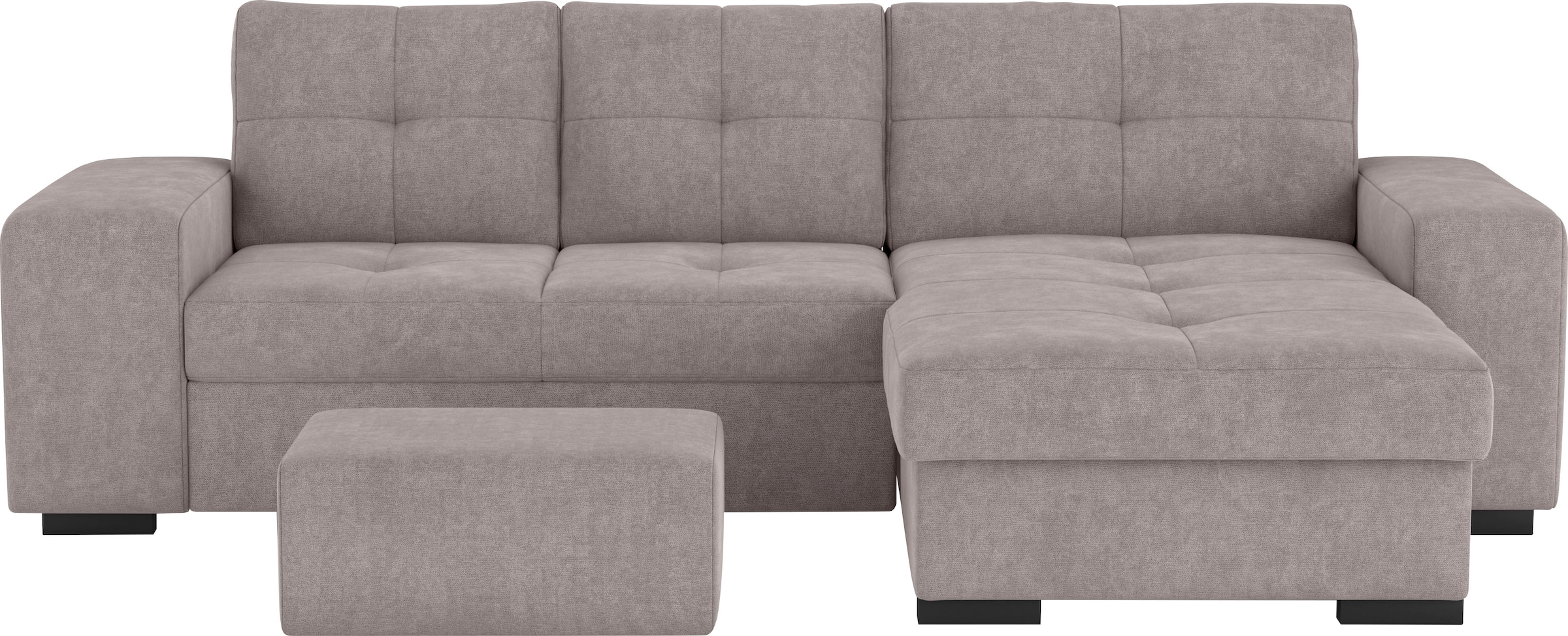 COTTA Ecksofa »Mattina L-Form« mit Hocker, wahlweise mit Bettfunktion & Bettkasten