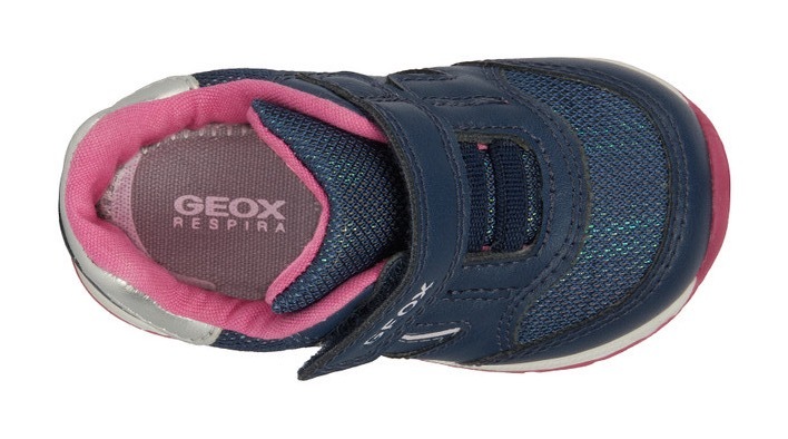 Geox Lauflernschuh »B RISHON GIRL A«, Sneaker, Klettstiefel mit schöner Stern-Applikation