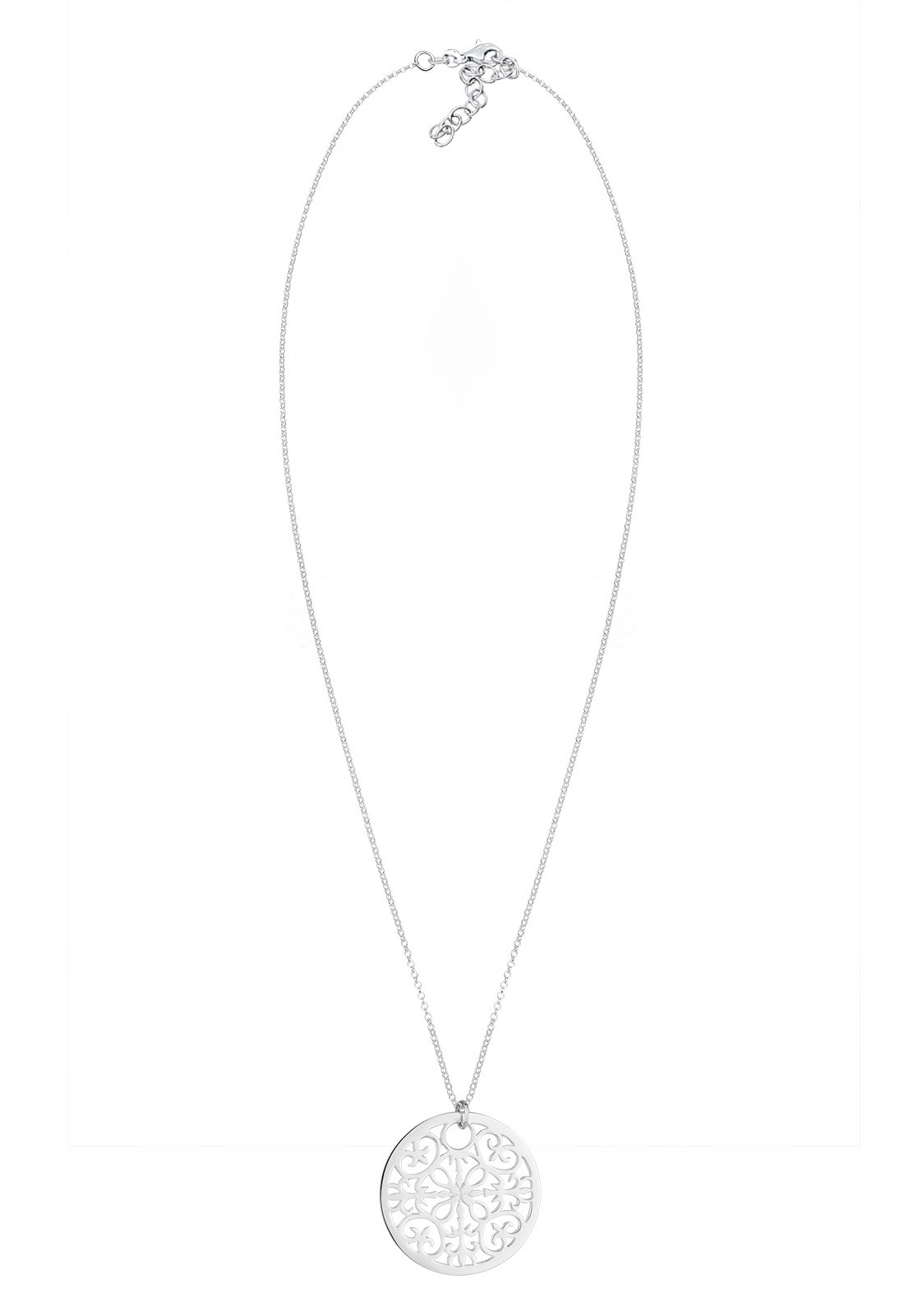 Elli Lange Kette »Halskette Ornament Symbol Anhänger Rund 925 Silber«