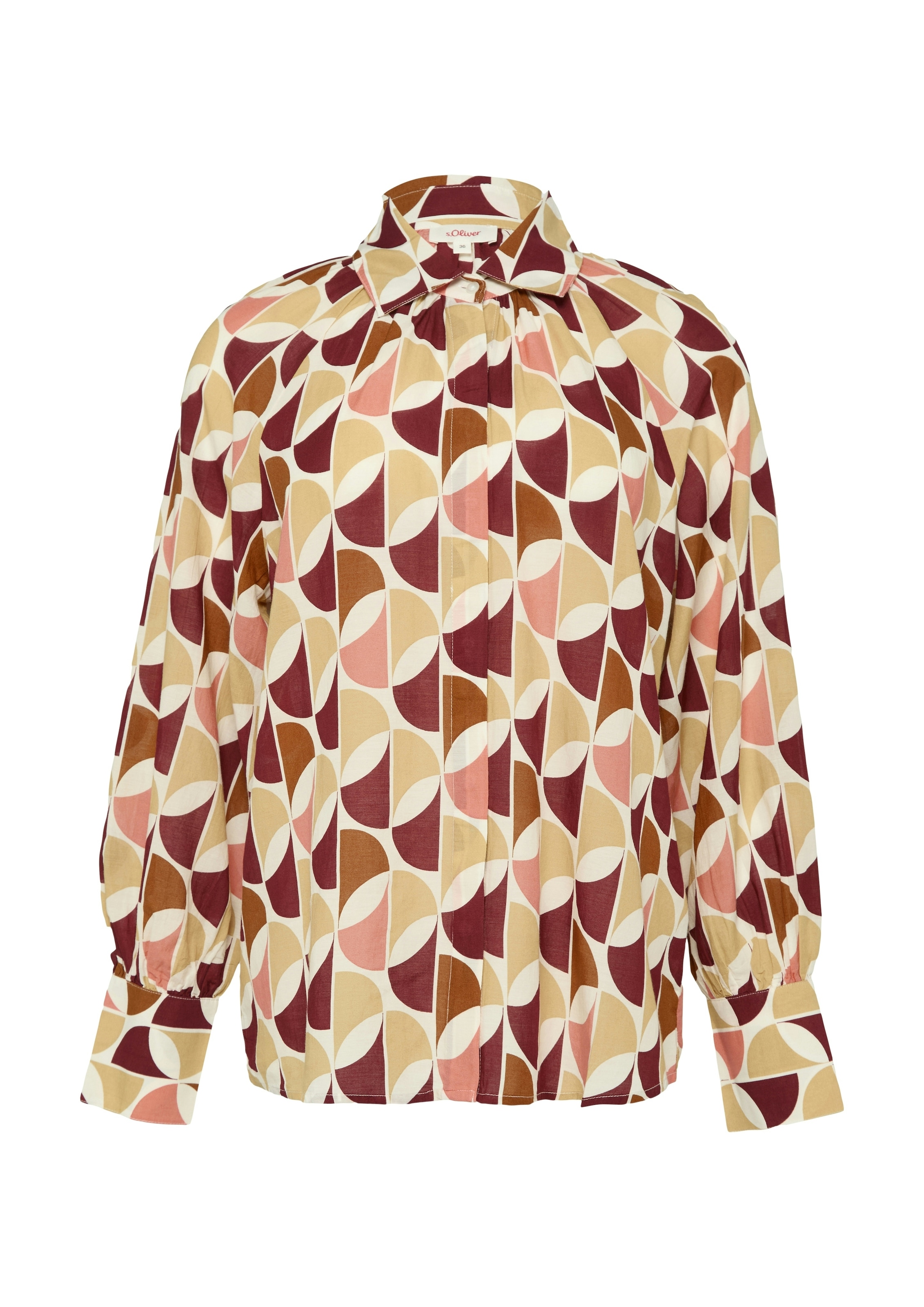 s.Oliver Langarmbluse mit All-Over Muster