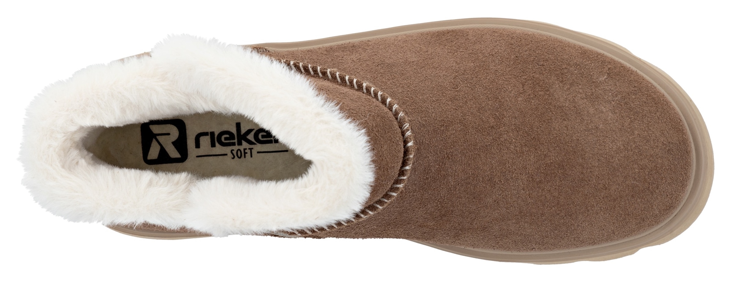 RIEKER Sport Winterboots, Plateaustiefel, Schlupfschuh mit Innenreißverschluss