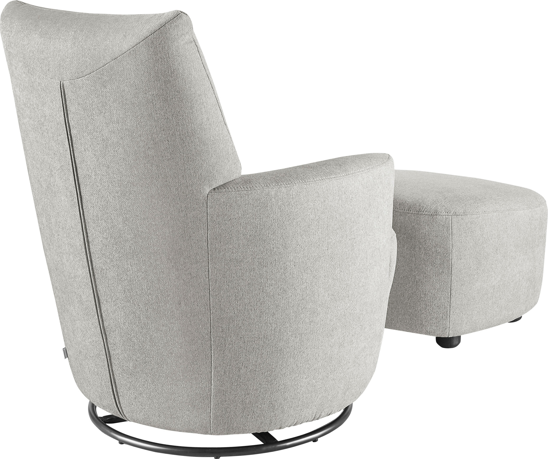 set one by Musterring Relaxsessel »SO 1450« Set,  mit Dreh- und Wippfunktion, inklusive Hocker