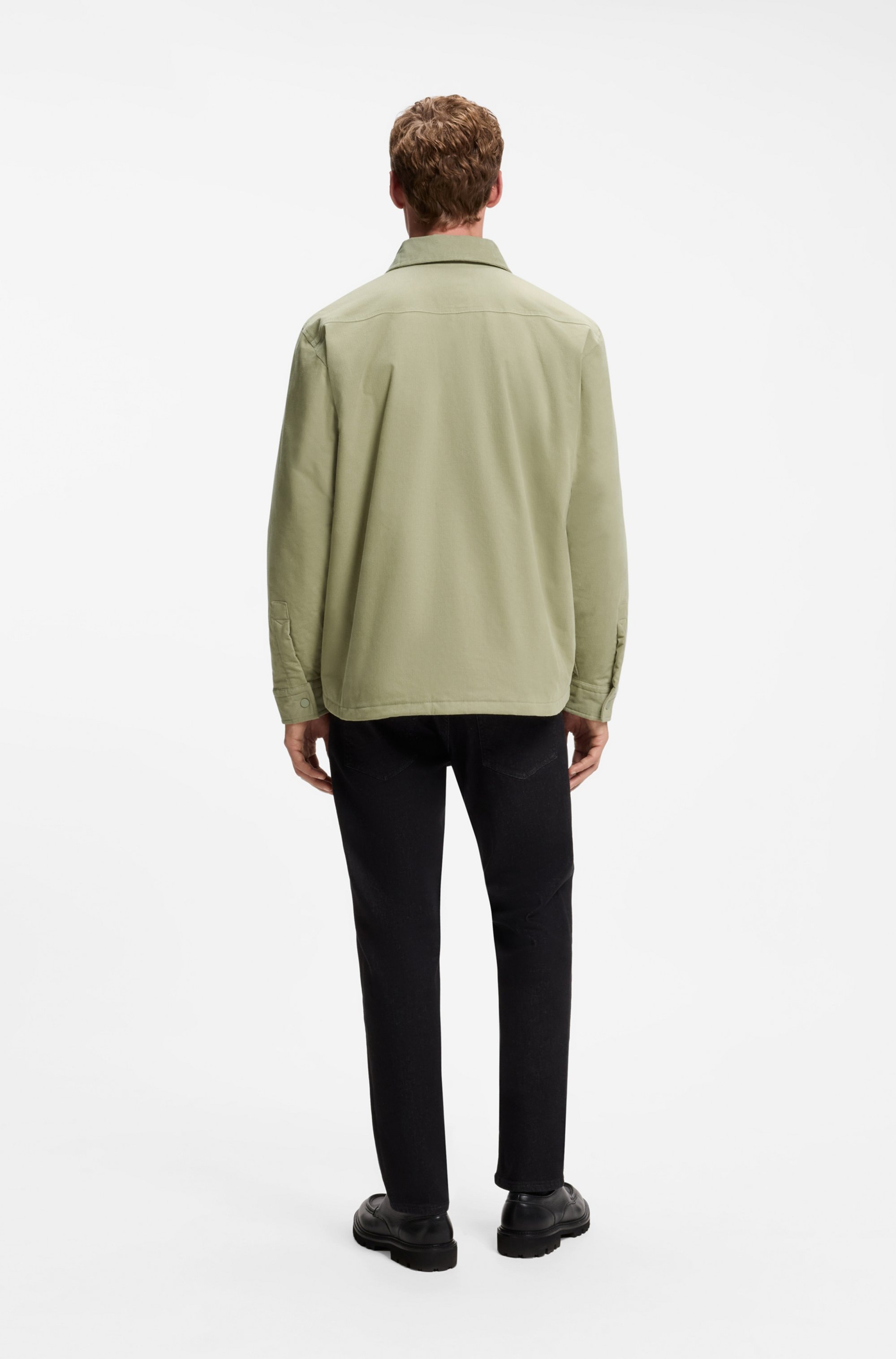 BOSS ORANGE Hemdjacke »Locky« leicht gepolstert, Oversize Fit
