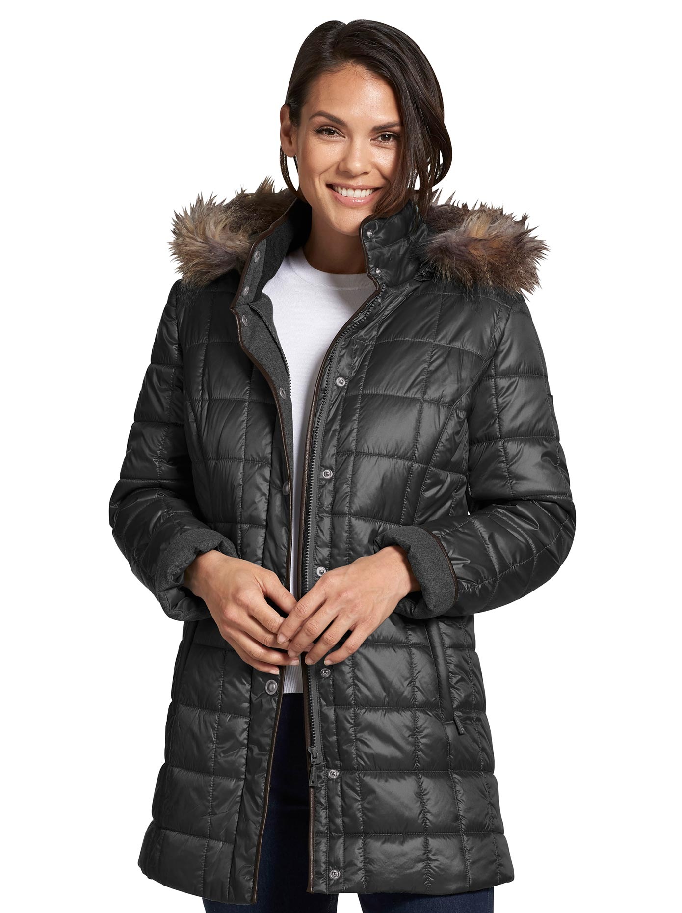 Casual Looks Steppjacke, mit Kapuze