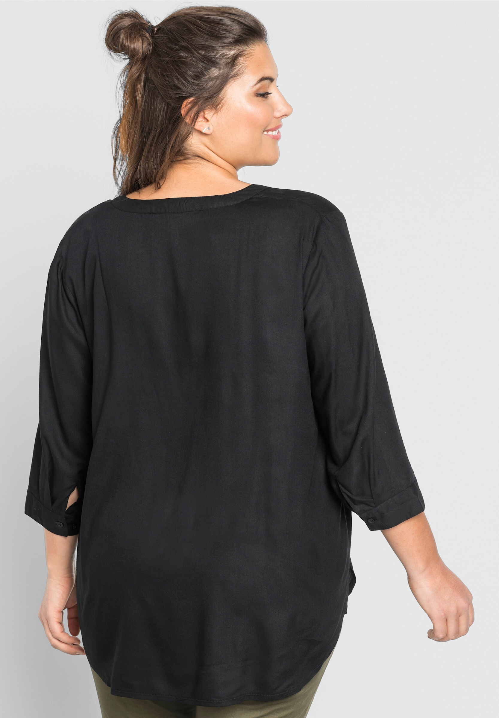 Sheego Longbluse »Tunika Tunika mit dekorativer Falte«