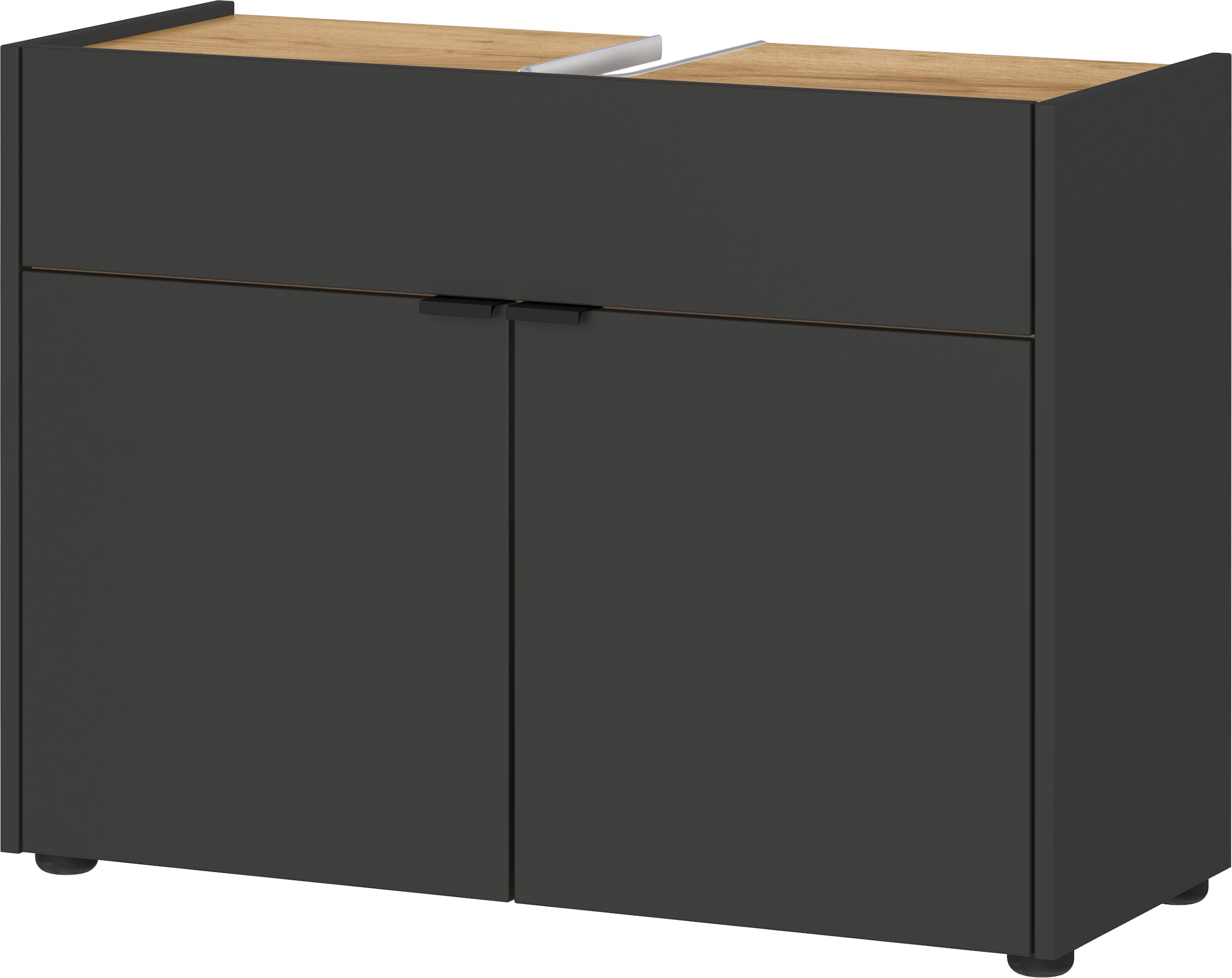GERMANIA Badmöbel-Set »Ameca«, (2 St.), Badezimmer-Set bestehend aus Waschbeckenunterschrank & Spiegelschrank
