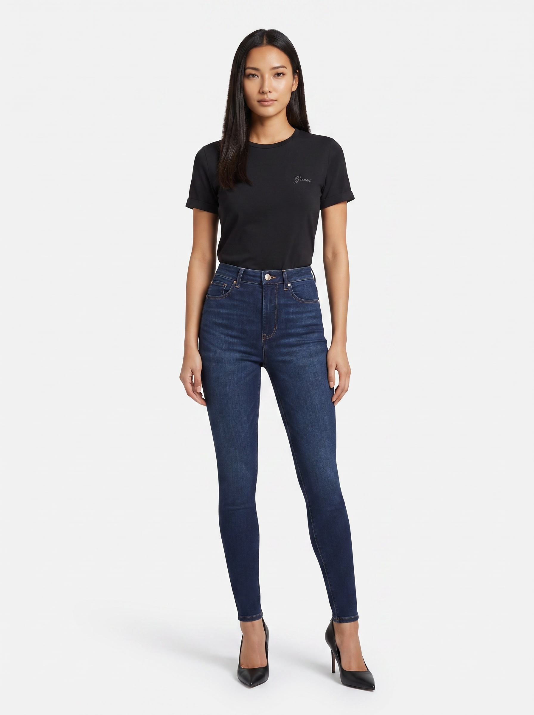 Guess Skinny-fit-Jeans »1981 SKINNY« mit bequemem Stretch, hoher Bund