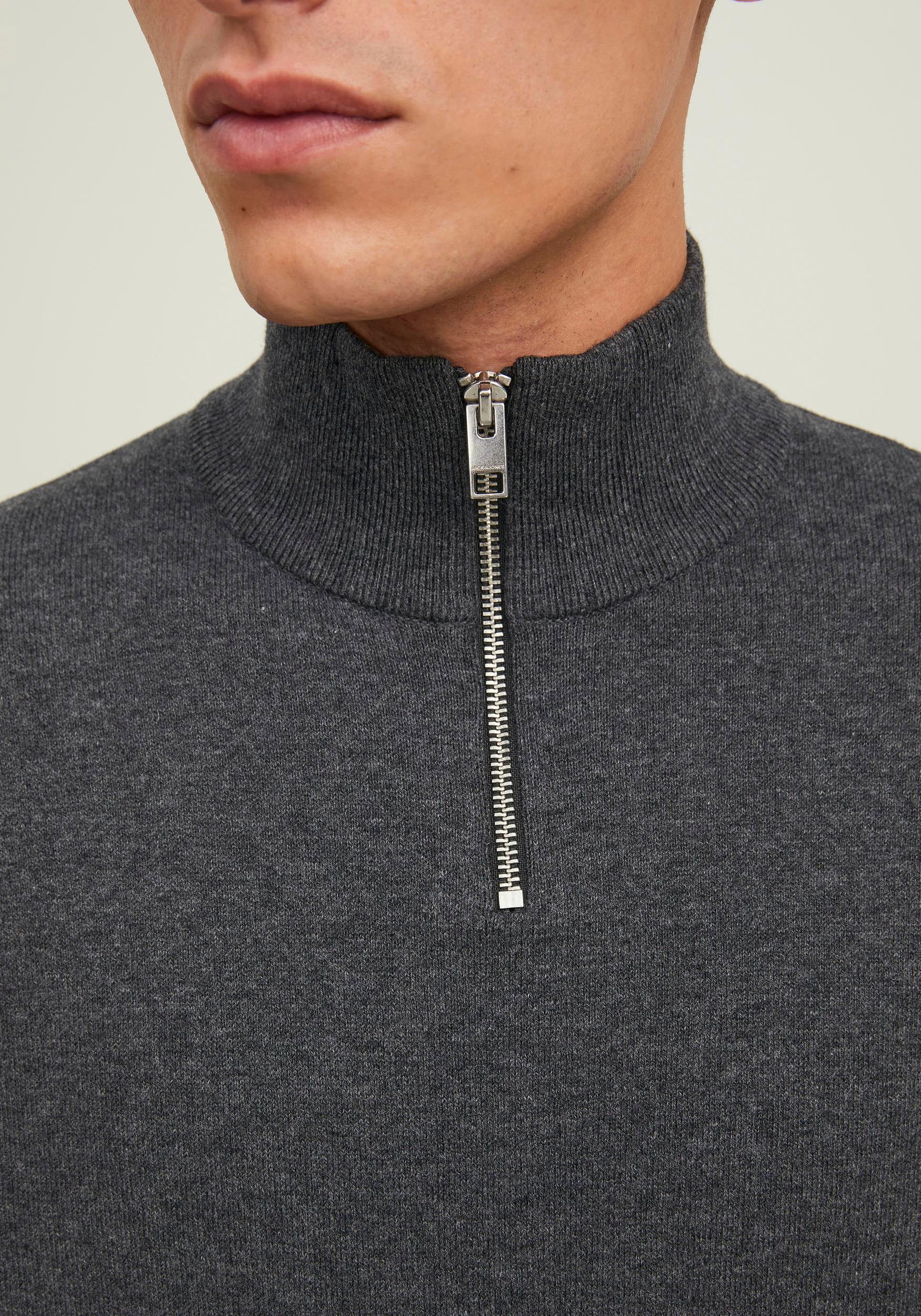 Jack & Jones Rundhalspullover »EMIL KNIT HALF ZIP«