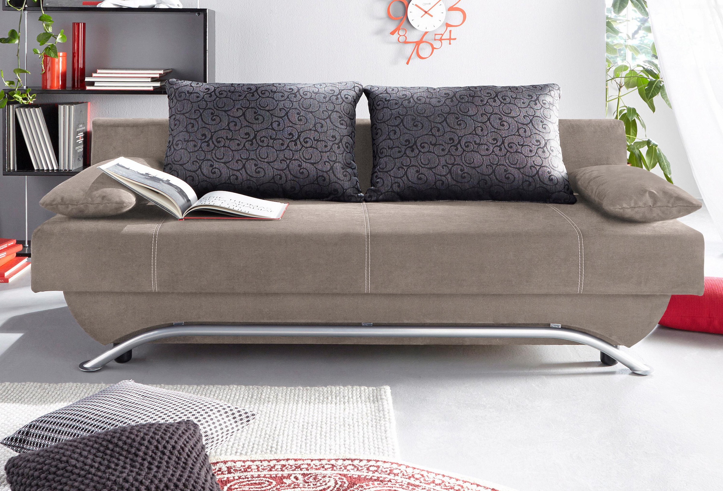 Jockenhöfer Gruppe Schlafsofa "Nancy, B: 190 cm, Liegefl. 121x190 cm" mit Schlaffunktion & Bettkasten