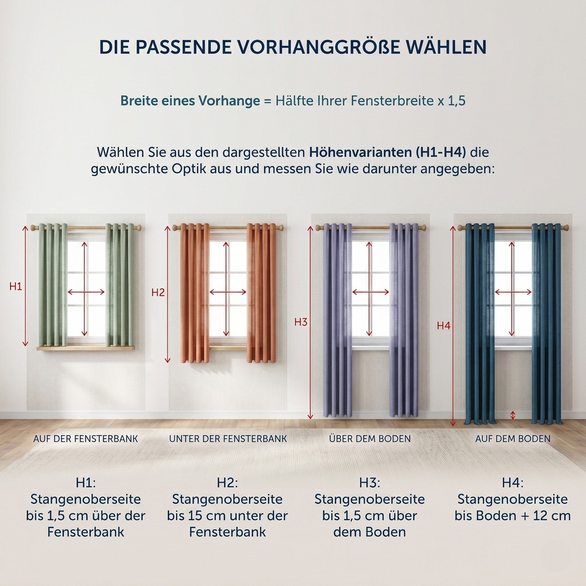 Wirth Vorhang »Sunday« Kräuselband 1 Stk. tlg. nach Maß