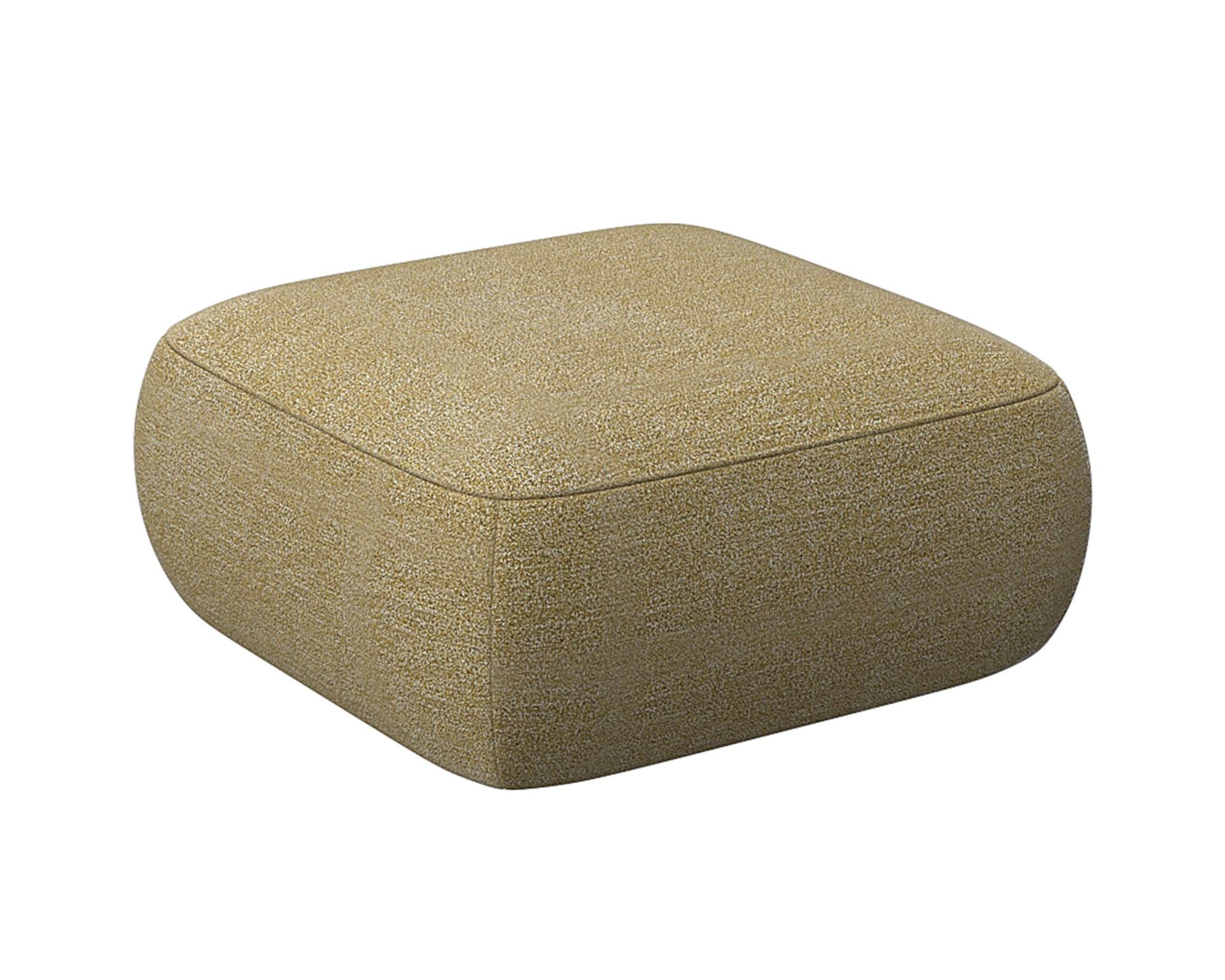 FLEXLUX Pouf »Torino, rund, bodennah, Sitzhocker, Polsterhocker«, Modernes, organisches Hocker-Design, Kaltschaum, Wellenunterfederung