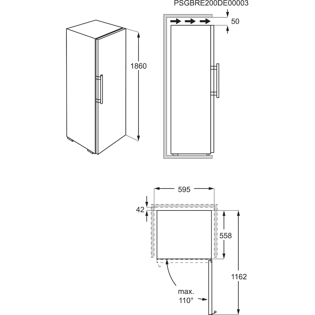 AEG Gefrierschrank »AGB728E5NB«, 186 cm hoch, 59,5 cm breit