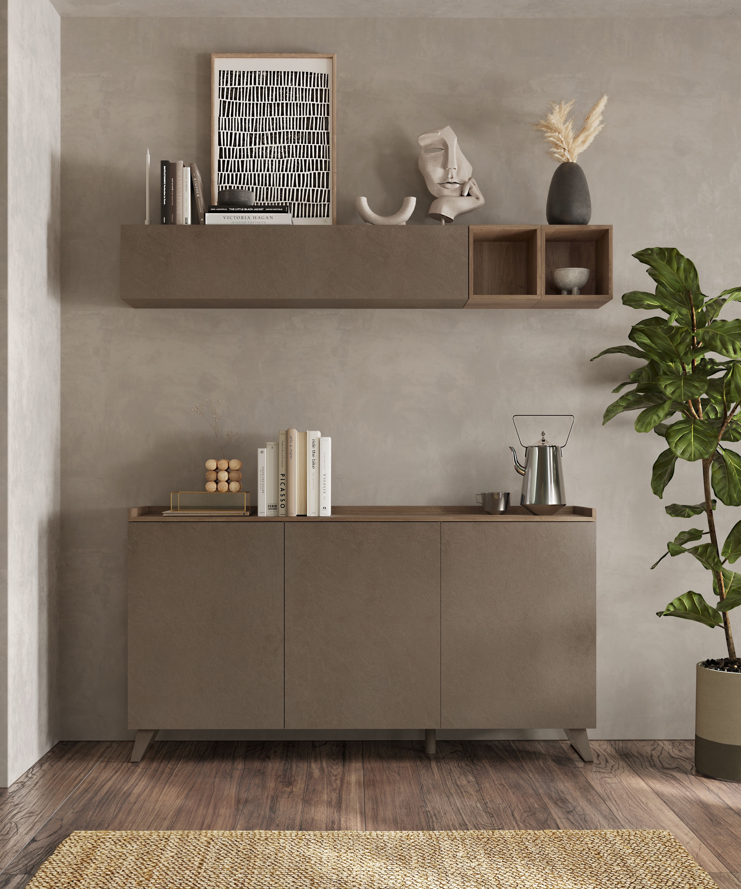 INOSIGN Wohnwand »Tray«, 4-teilig