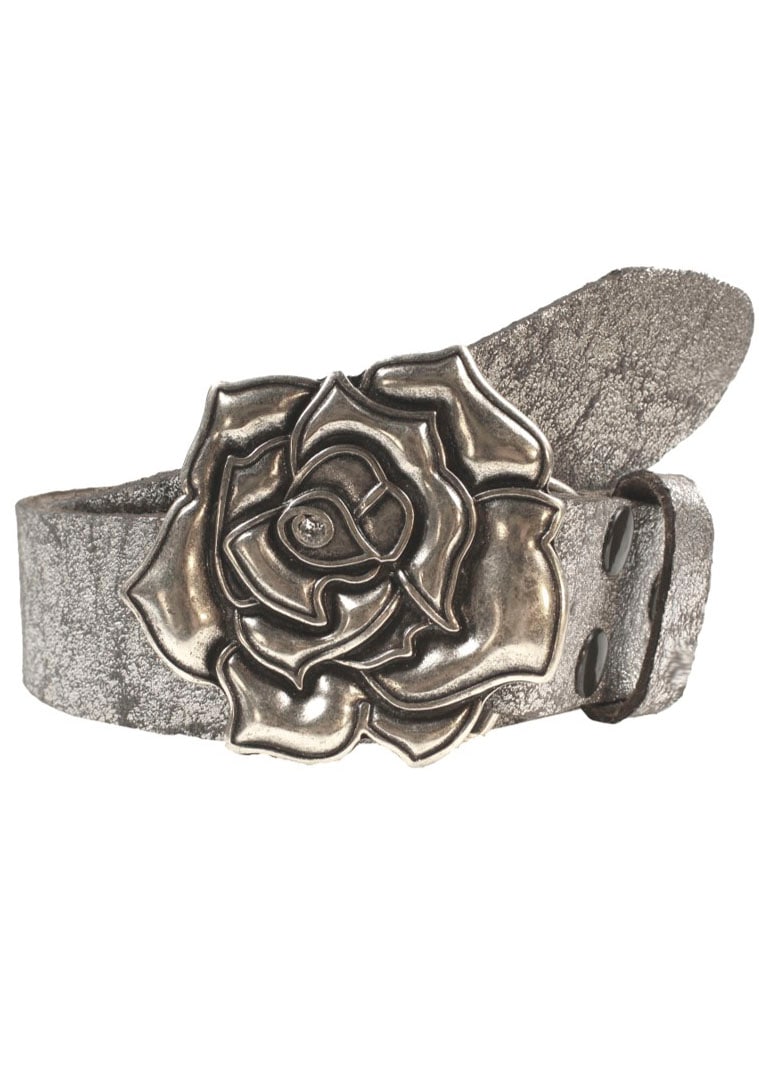 mit showroom Flach by | Swarovskikristall UNIVERSAL bestellen Ledergürtel, veredelt« echtem »Rose RETTUNGSRING 019°