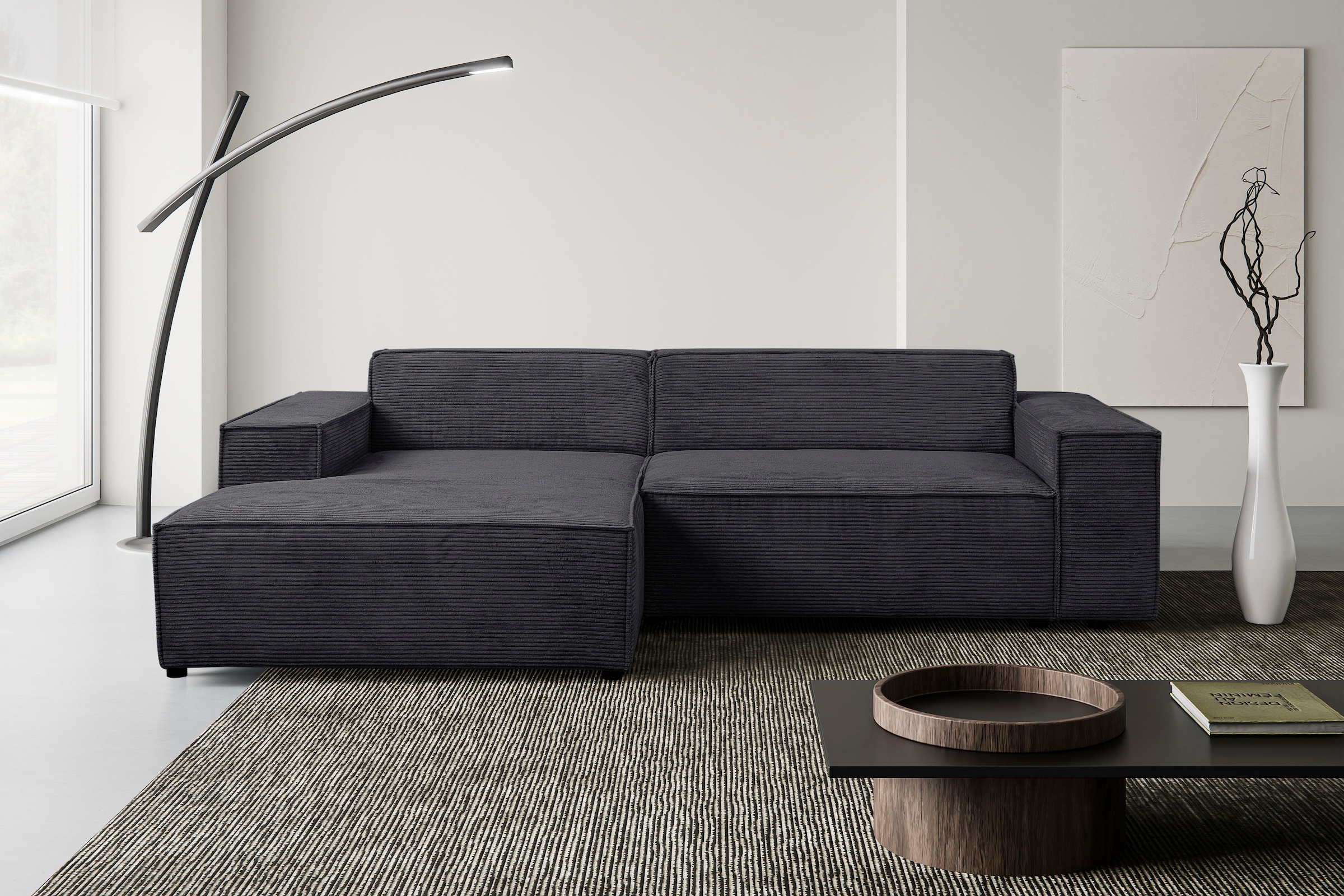WERK2 Ecksofa »Trento, elegant & zeitlos, Breite  268cm, pflegeleichte Bezüge, L-Form« Trento – Sofa mit Eleganz, Komfort und klaren Linien für jeden Raum