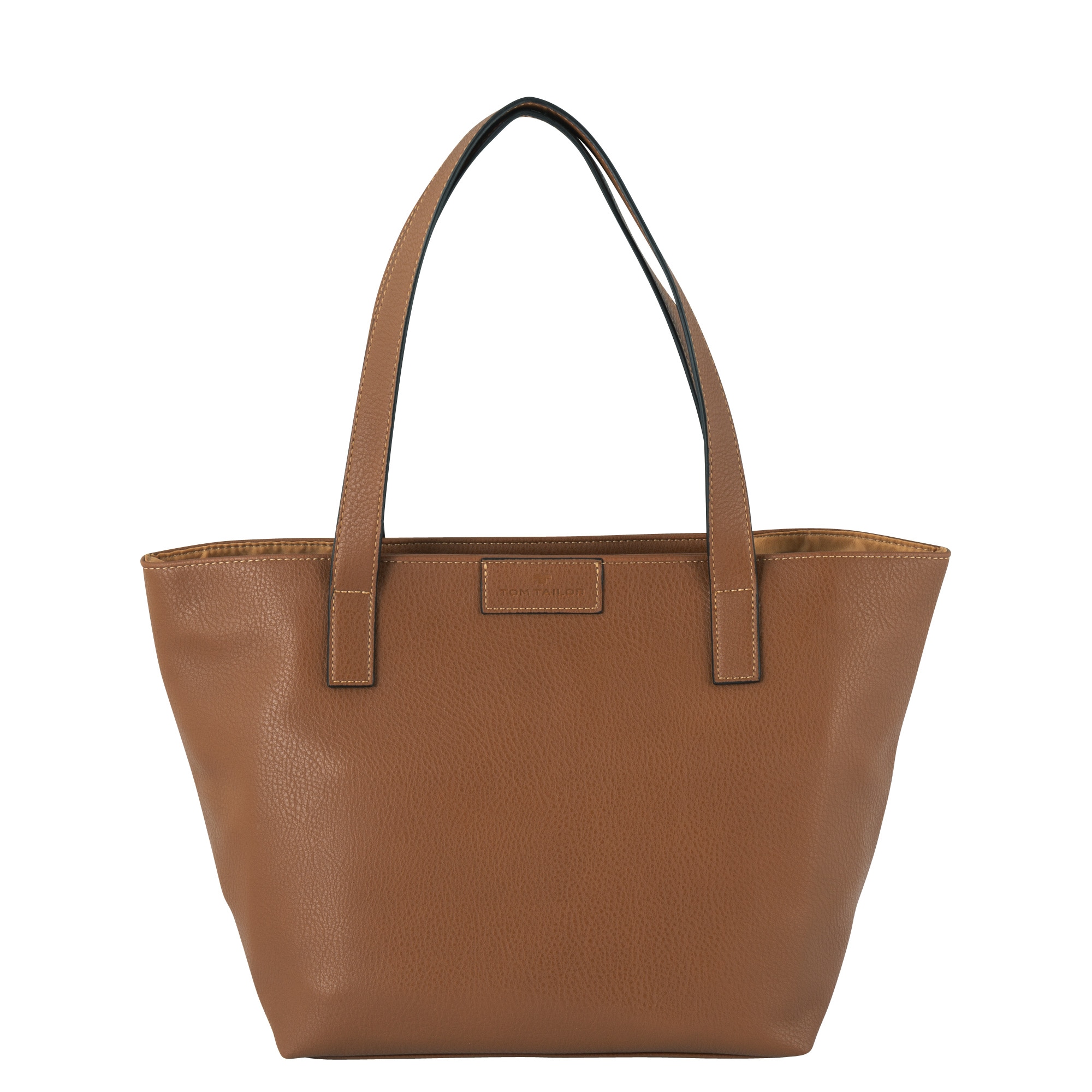 TOM TAILOR Shopper »Miri zip«, aus griffigem Lederimitat mit praktischen flachen Handgriffen